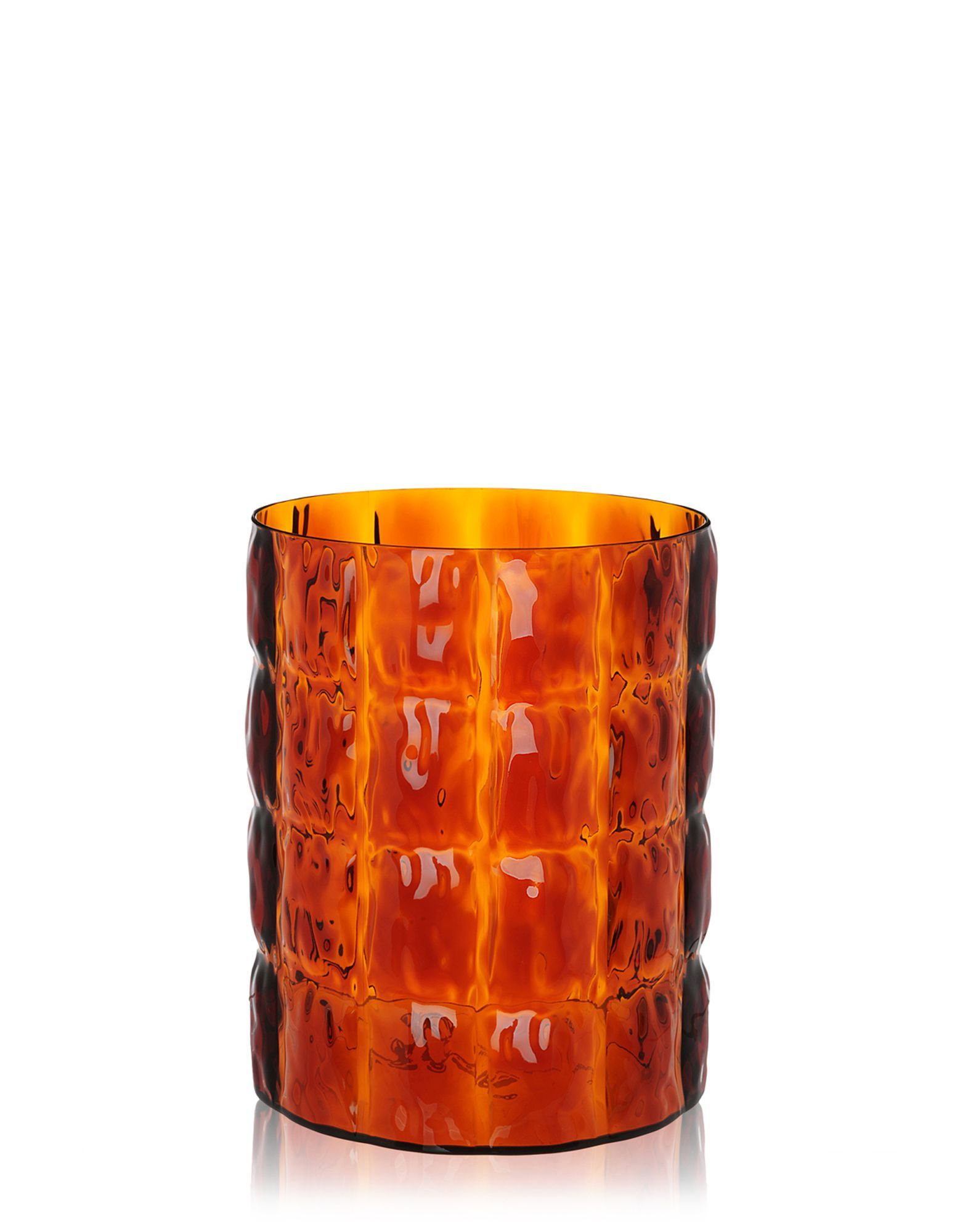 その他 KARTELL MATELASSE Container Amber Kartell Vases & Maxi Vases MATELASSE' AMBER | Kartell