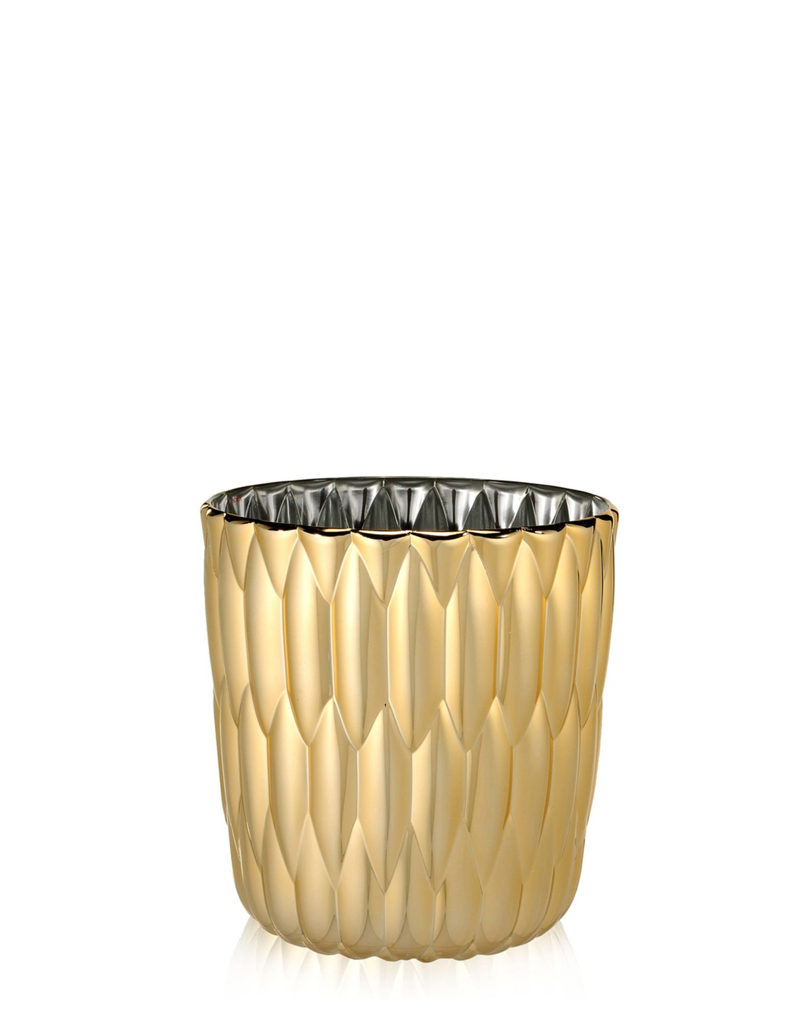 Kartell ゴールドクリスタルトレイ 46x32cm Kartell Vases & Maxi Vases JELLY Metal GOLD | Kartell