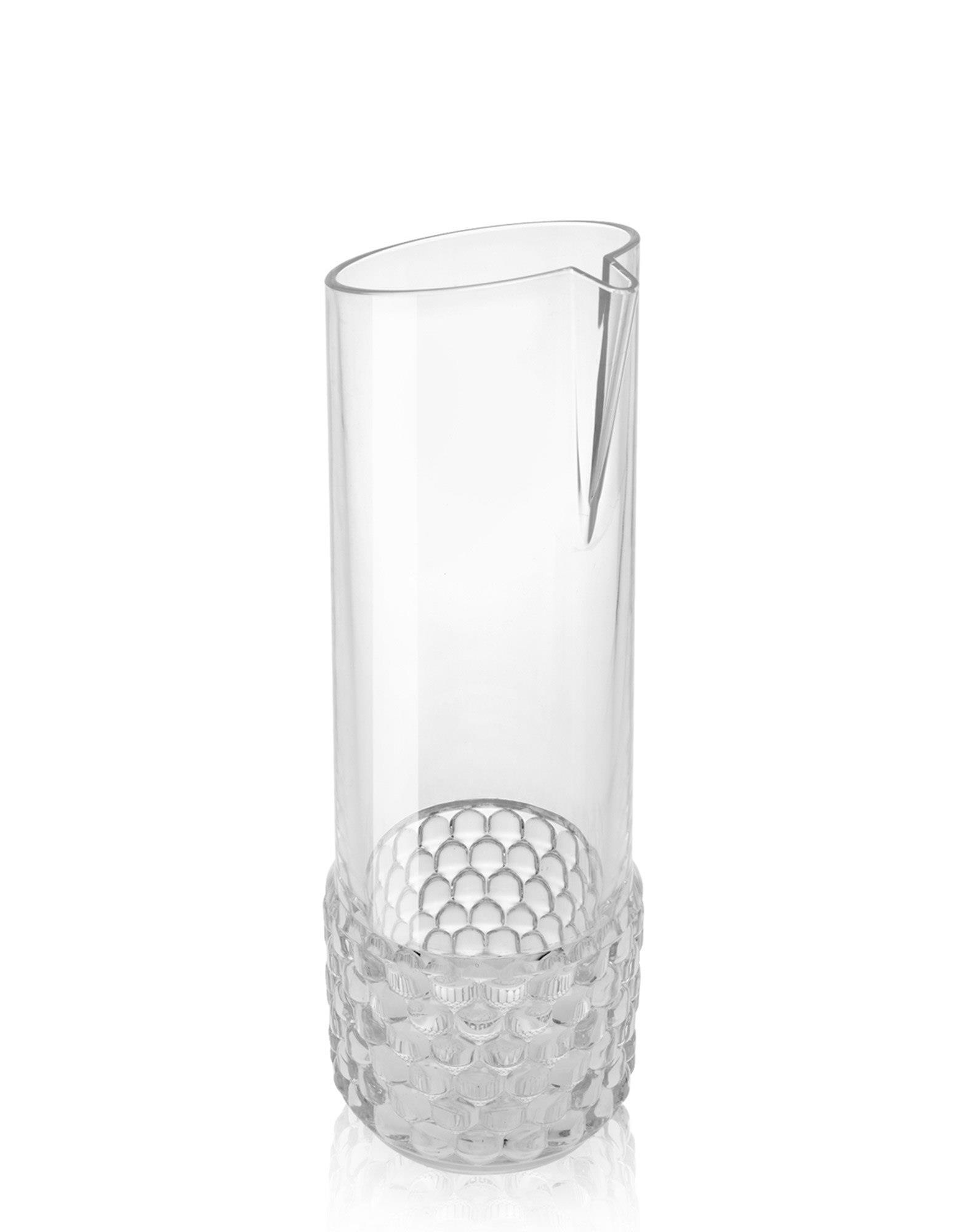 Set 4 Bicchieri Per Acqua Kartell Jellies Family, Design Patricia Urquiola, Cristallo Trasparente - Made In Italy