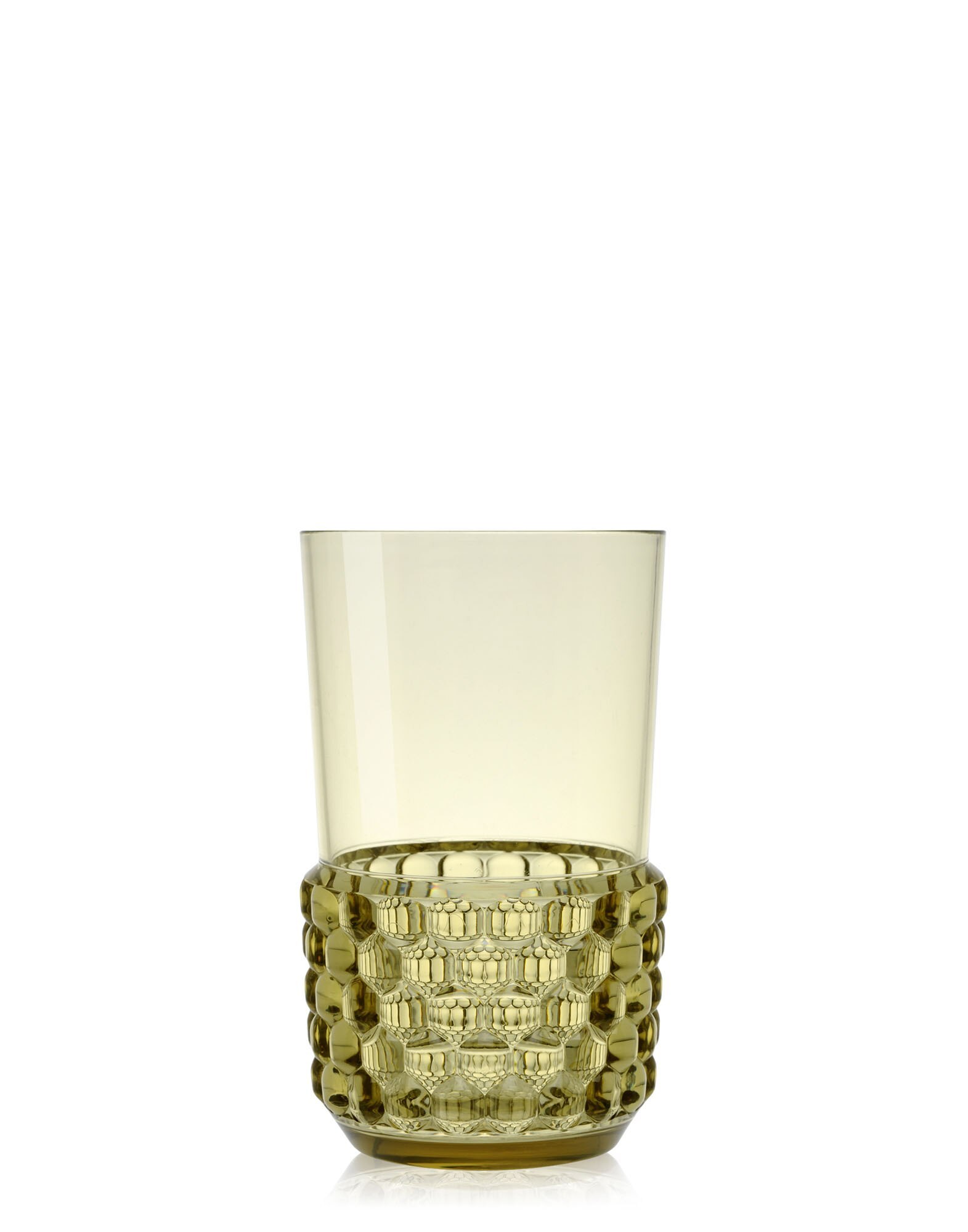 Kartell ゴールドクリスタルトレイ 46x32cm Kartell Cups JELLIES FAMILY - LONG DRINK (4 glasses) GREEN | Kartell