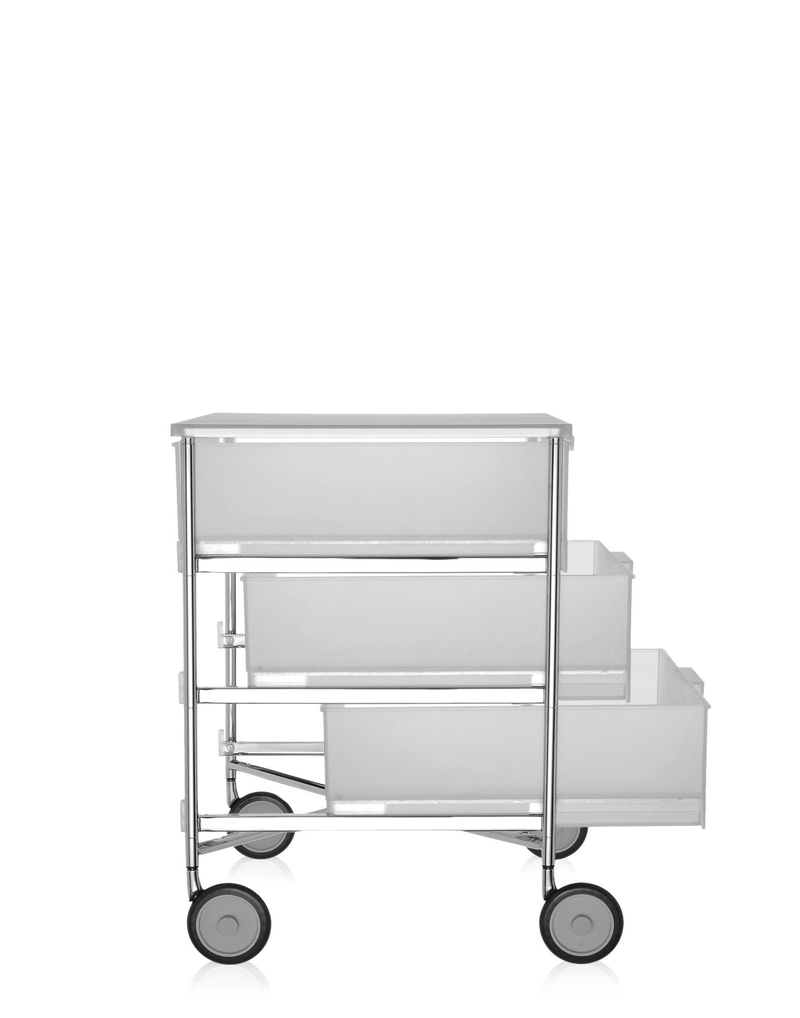Kartell Mobil MOBIL 3 drawers with wheels ICE | Kartell