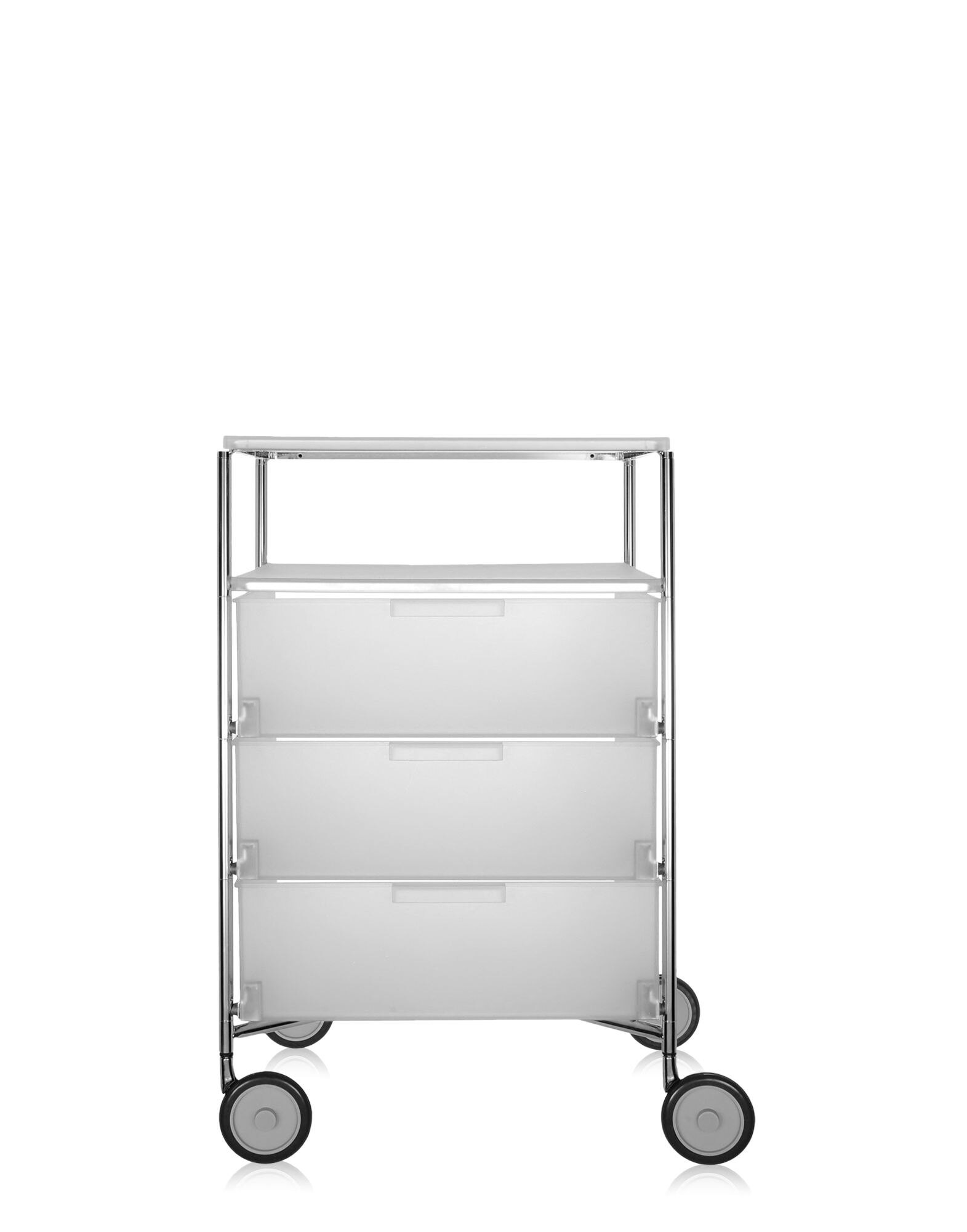 Kartell Mobil MOBIL 3 drawers / 1 shelf with wheels ICE | Kartell