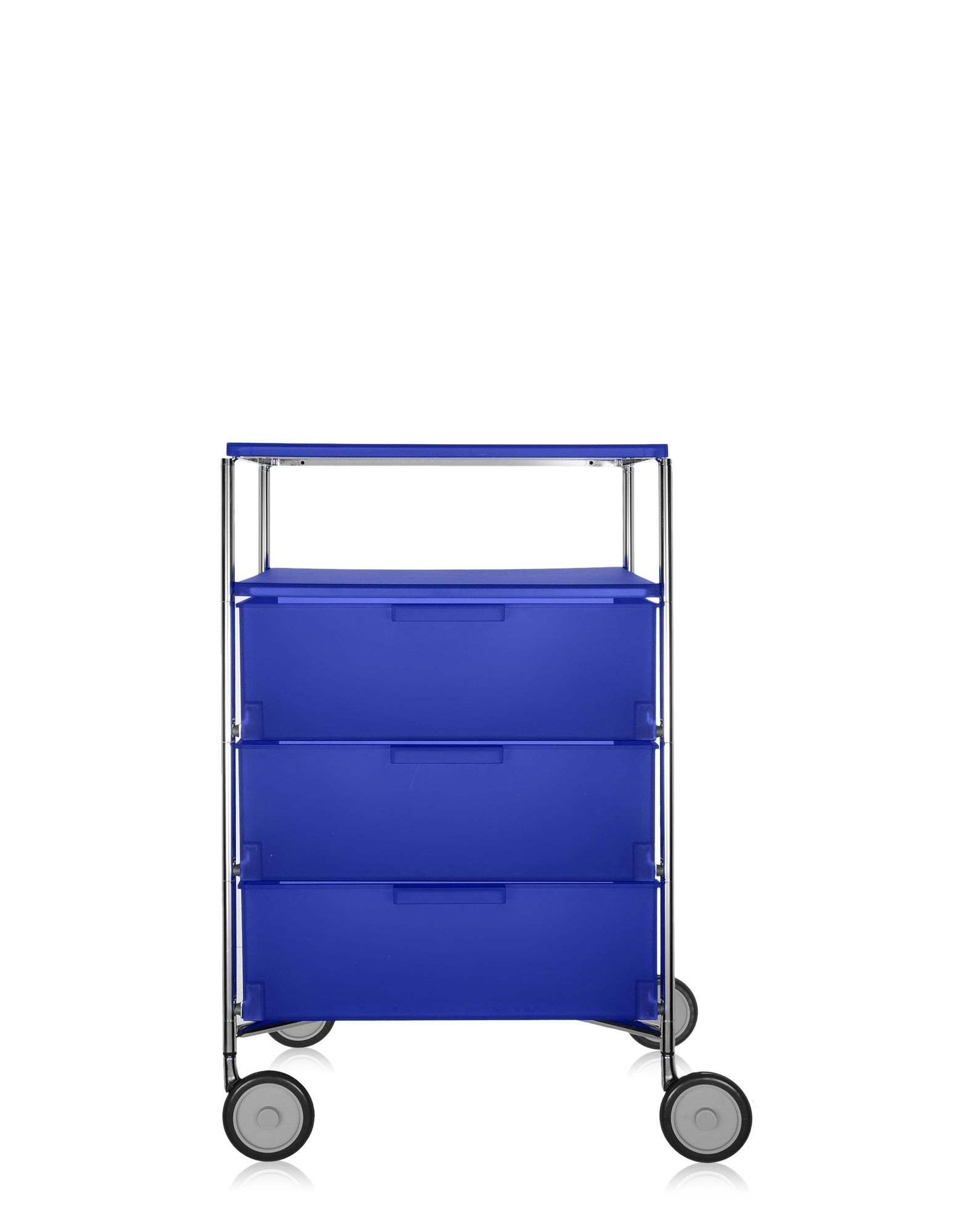 Kartell Mobil MOBIL 3 drawers / 1 shelf with wheels COBALT BLUE
