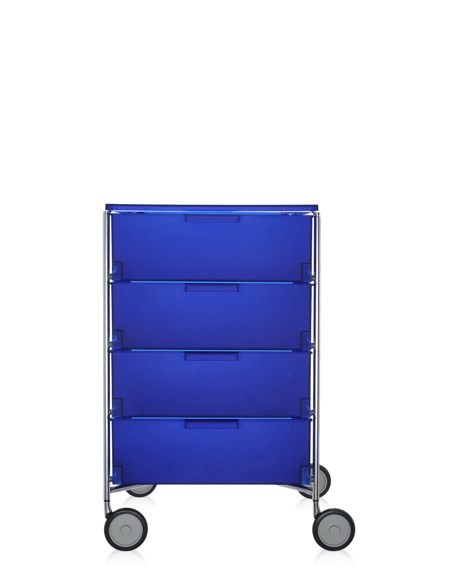 Kartell Mobil MOBIL 4 drawers with wheels COBALT BLUE | Kartell