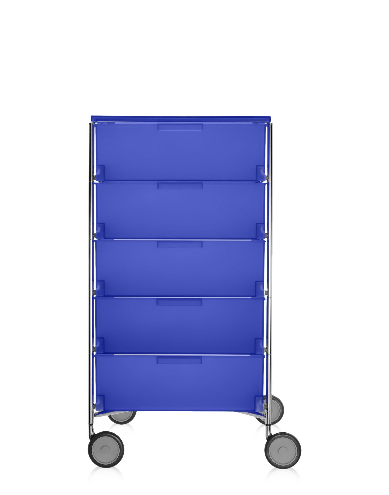 Kartell Mobil MOBIL 5 drawers with wheels COBALT BLUE | Kartell
