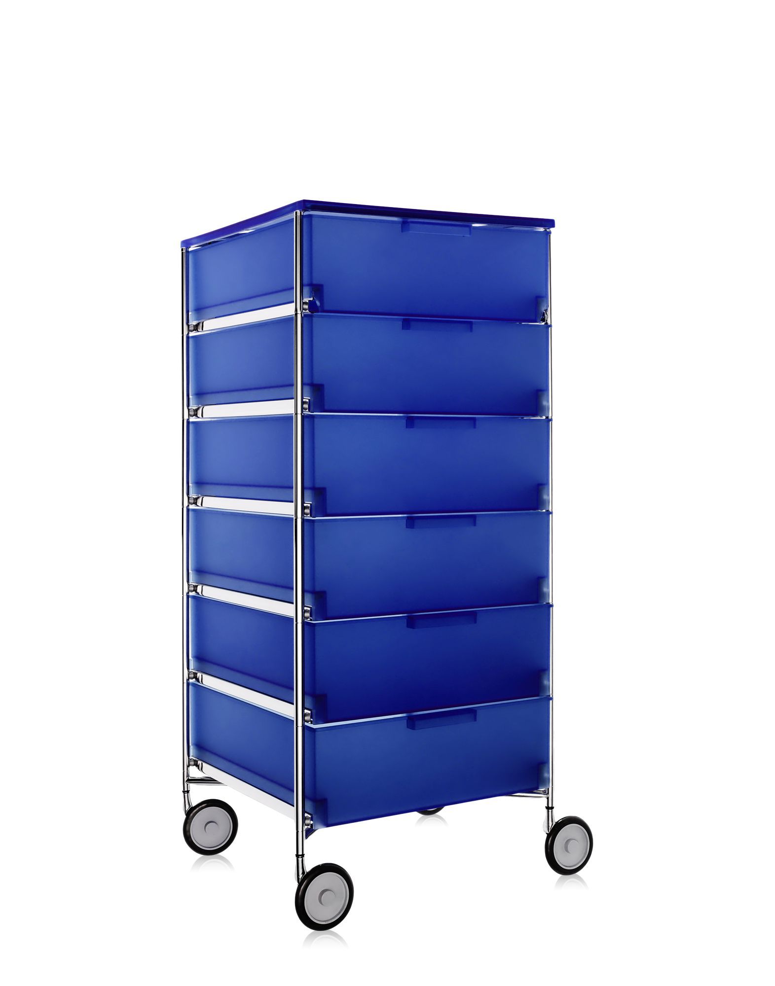 Kartell Mobil MOBIL 6 drawers with wheels COBALT BLUE | Kartell