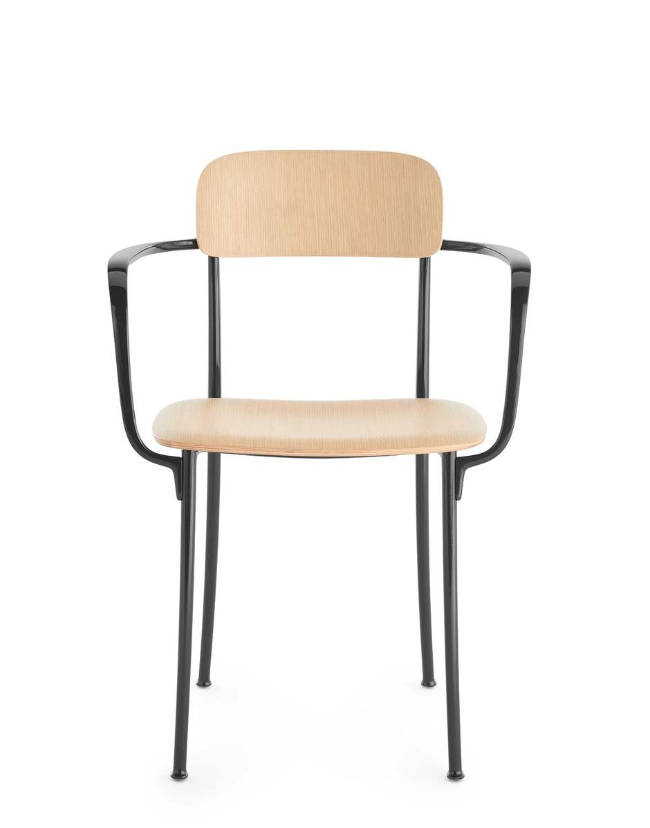 Kartell SAVOIA Kleiner Holzsessel HELLES HOLZ/ANTHRAZIT KAR02406CA