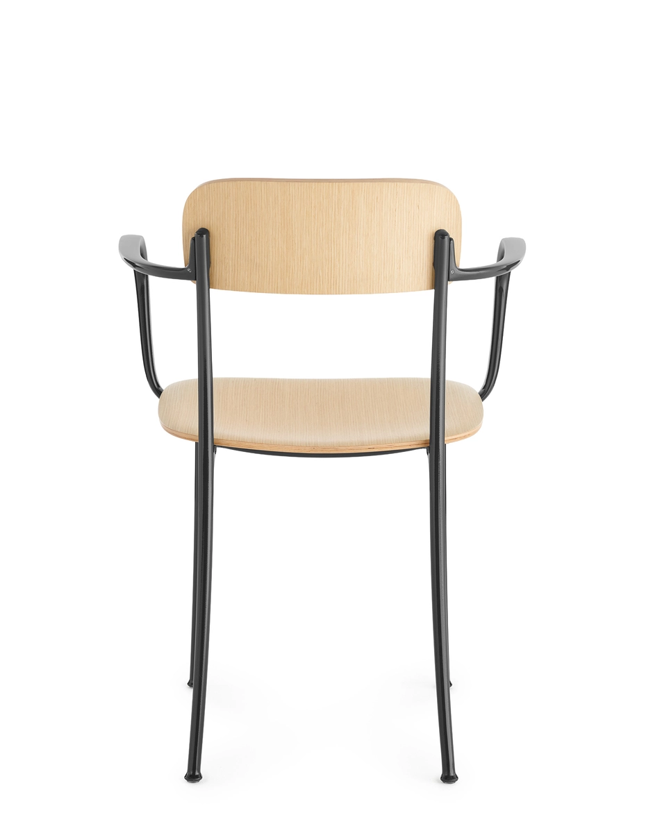 Kartell SAVOIA Kleiner Holzsessel HELLES HOLZ/ANTHRAZIT KAR02406CA_3