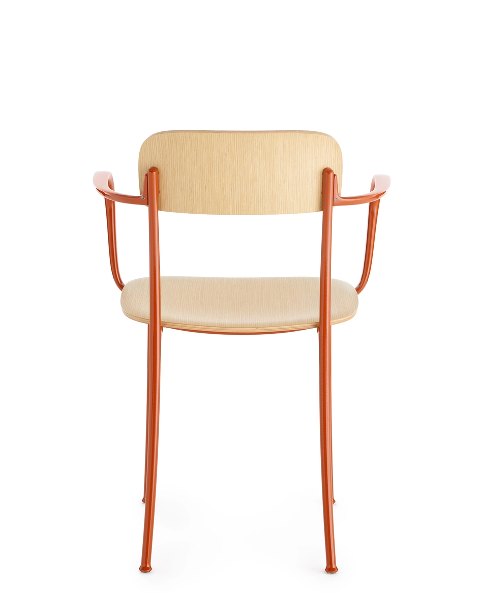 Kartell SAVOIA Small Wooden Armchair LIGHT WOOD/RUST KAR02406CR_3