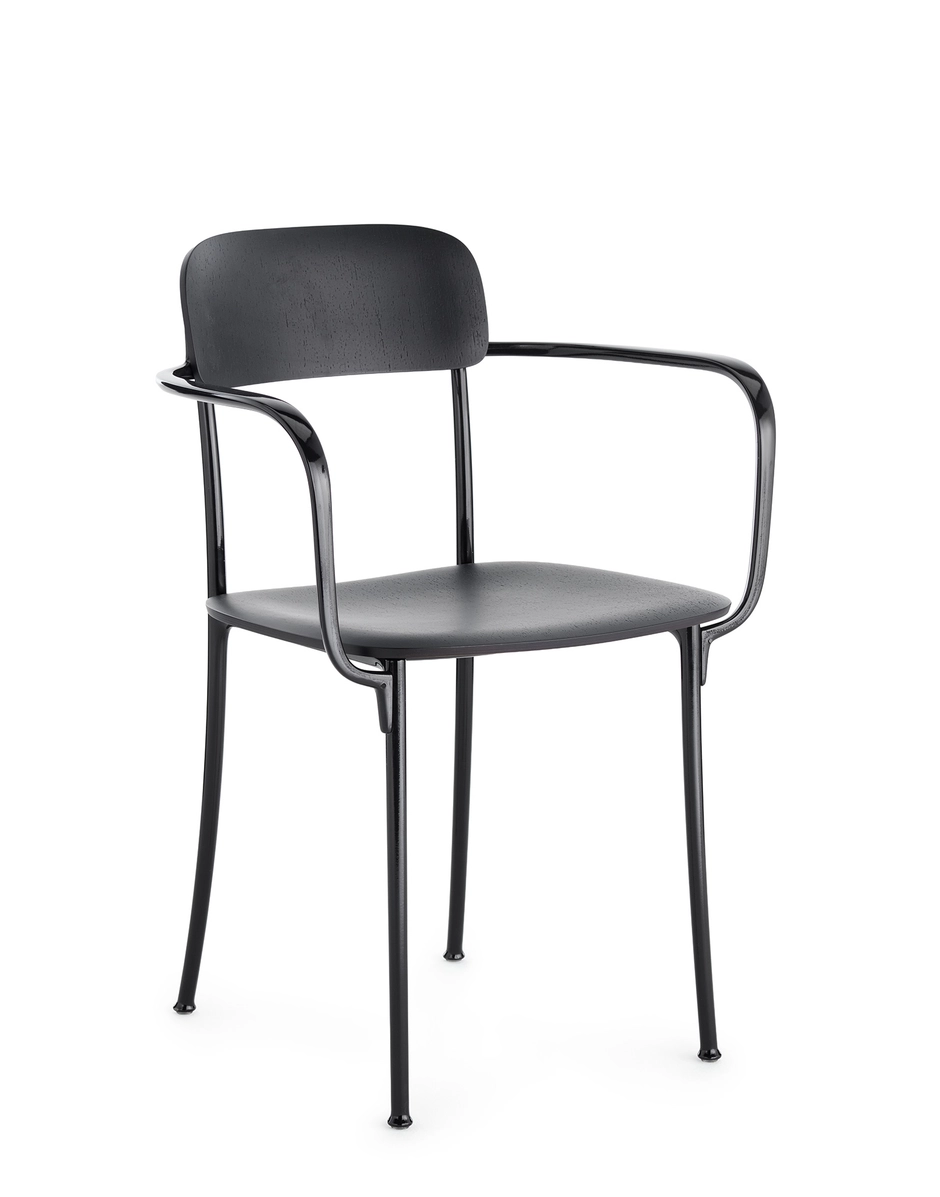 Kartell SAVOIA Small Wooden Armchair DARK WOOD/ANTHRACITE KAR02406SA_1