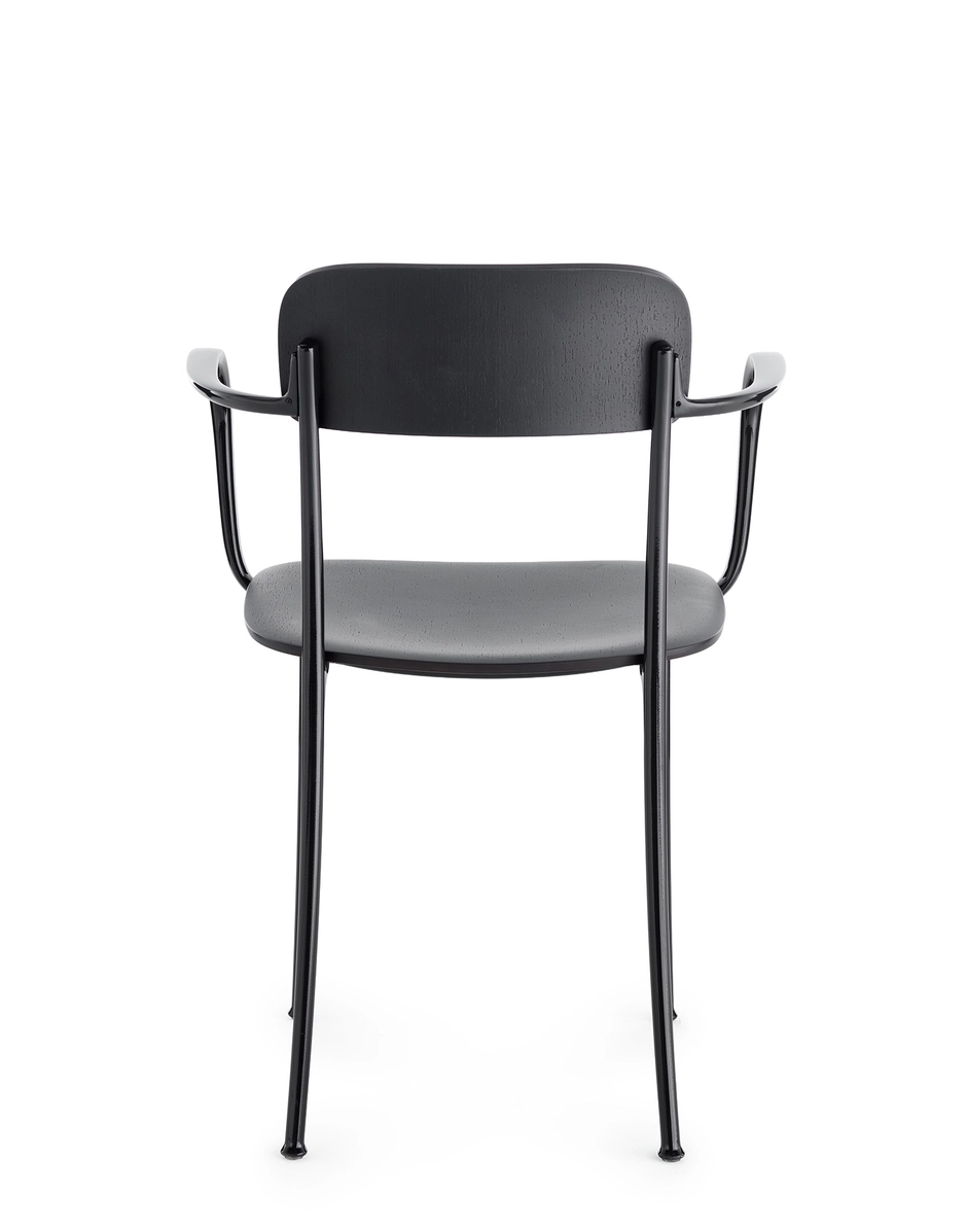 Kartell SAVOIA Small Wooden Armchair DARK WOOD/ANTHRACITE KAR02406SA_3