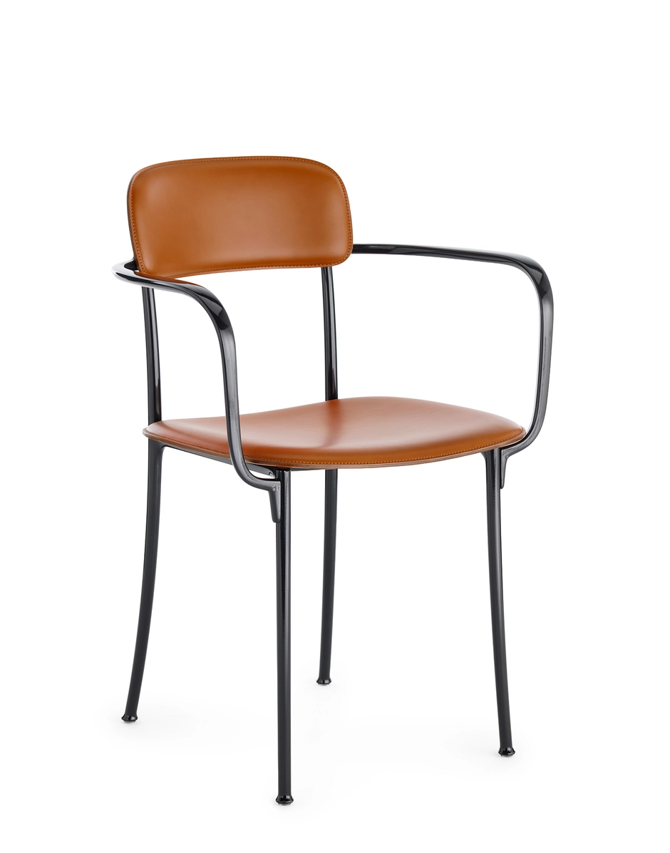Kartell SAVOIA Kleiner Ledersessel LEDER/ANTHRAZIT KAR02408TA_1
