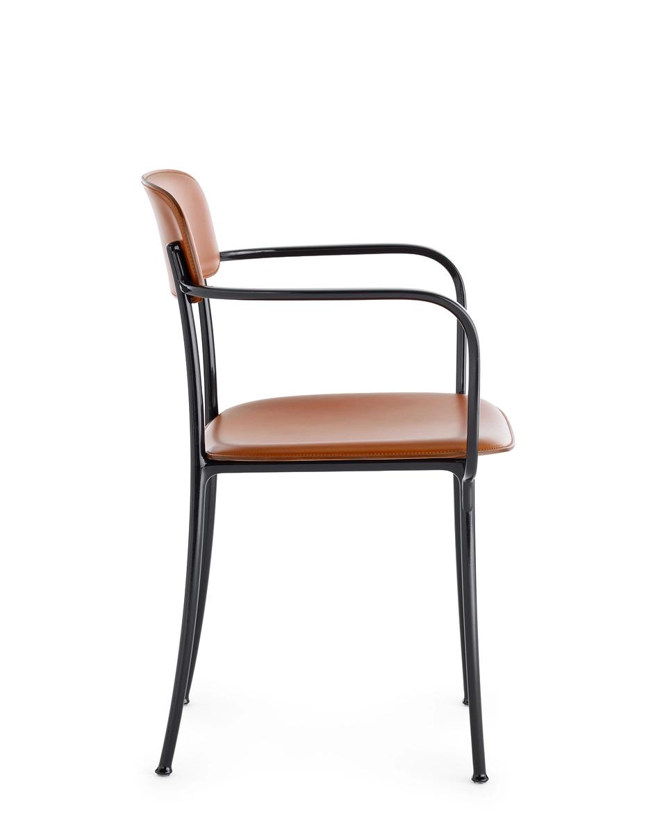 Kartell SAVOIA Kleiner Ledersessel LEDER/ANTHRAZIT KAR02408TA_2