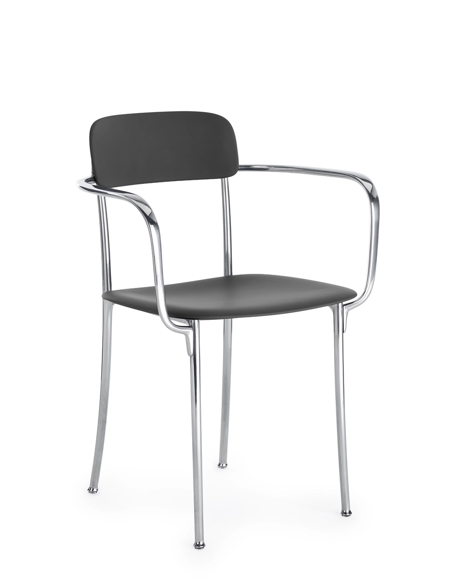 Kartell SAVOIA Small Armchair - aluminium frame ANTHRACITE KAR02807AN_1