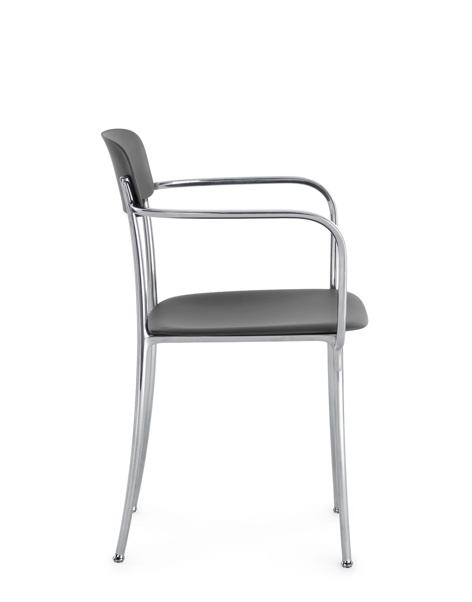 Kartell SAVOIA Small Armchair - aluminium frame ANTHRACITE KAR02807AN_2
