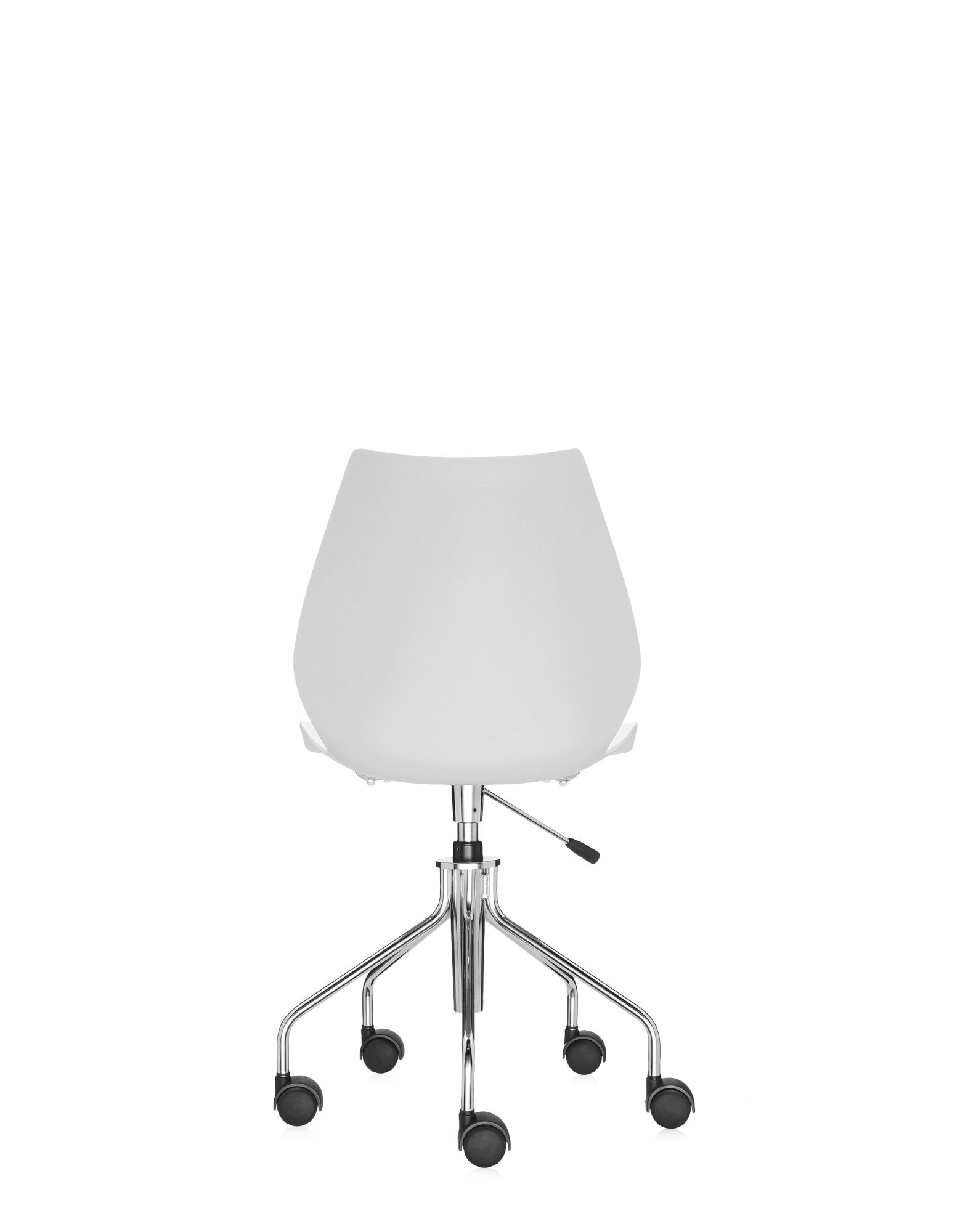 Back of Maui chair with wheels visible