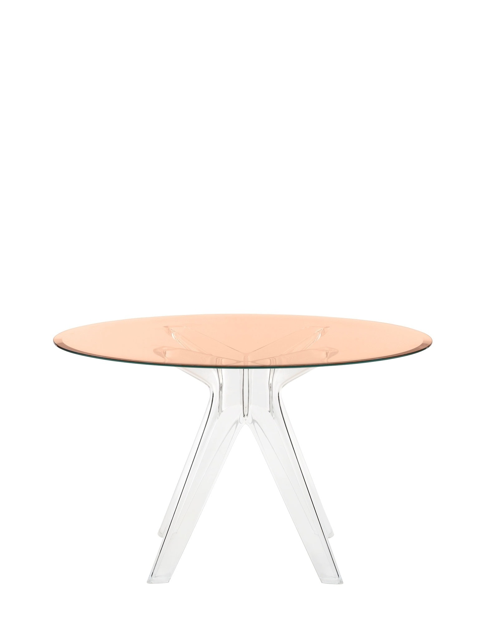 Kartell Tavoli SIR GIO Tondo FUME'/ROSA