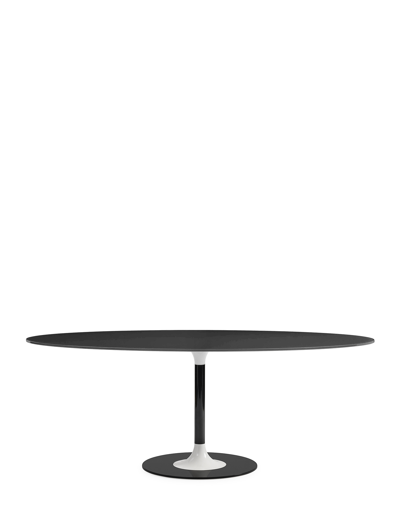 ブラック、ホワイト2脚セット。Kartell ドリーアントニオチッテリオ Kartell Tables THIERRY XXL Oval BLACK | Kartell