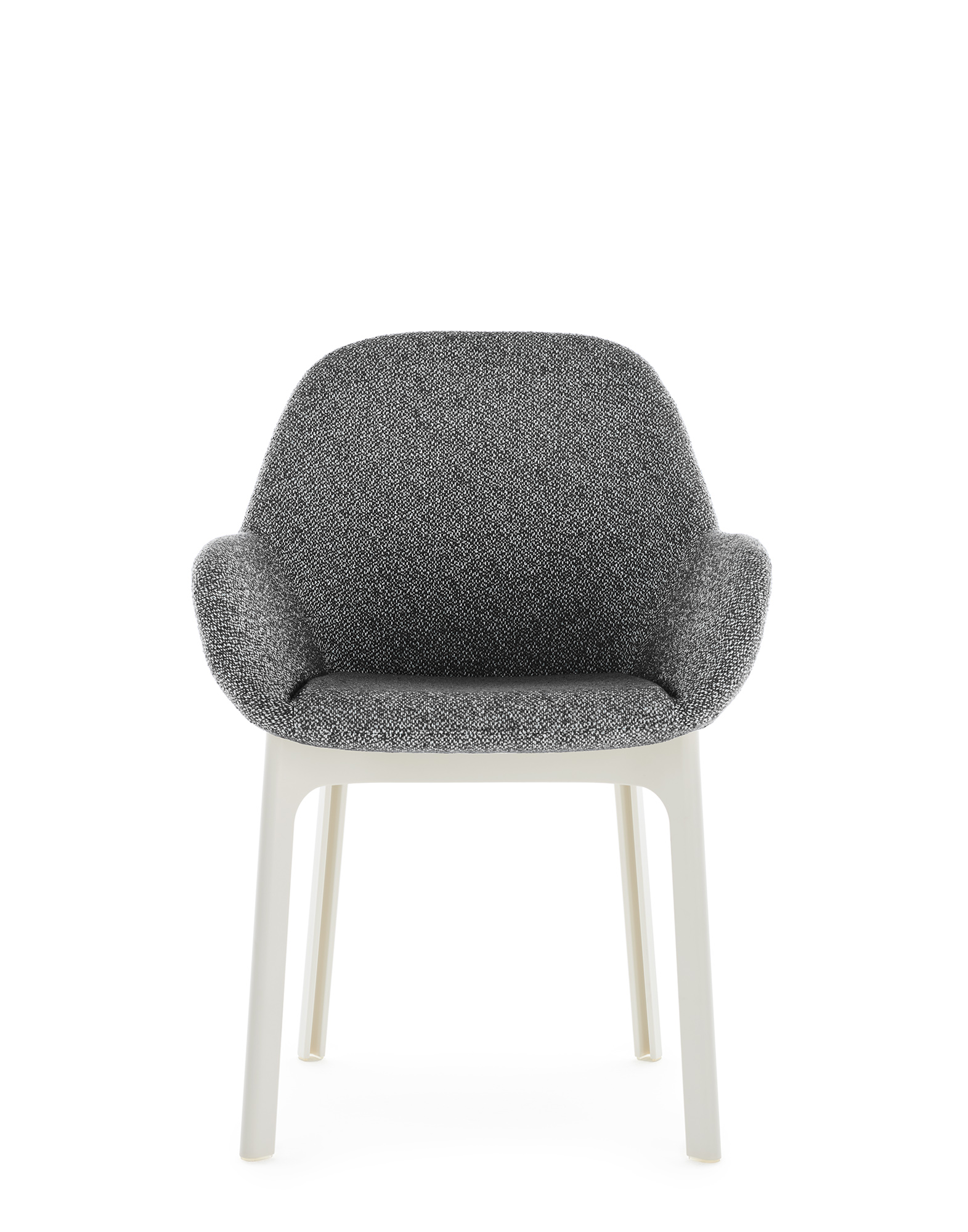 Kartell Small Armchairs CLAP Tissue Shirley WHITE/BLACK | Kartell