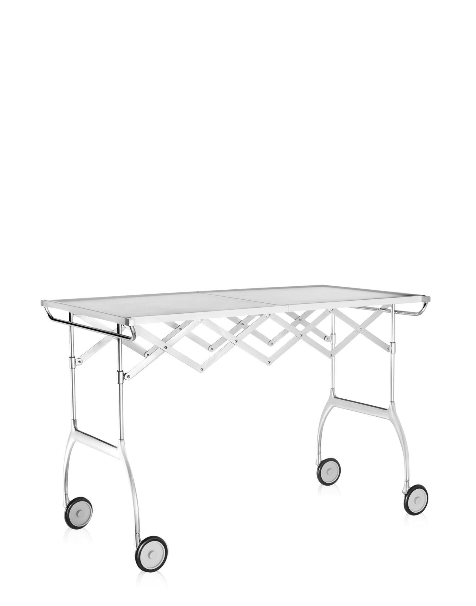 Kartell Trolleys BATTISTA METALLIZED WHITE | Kartell