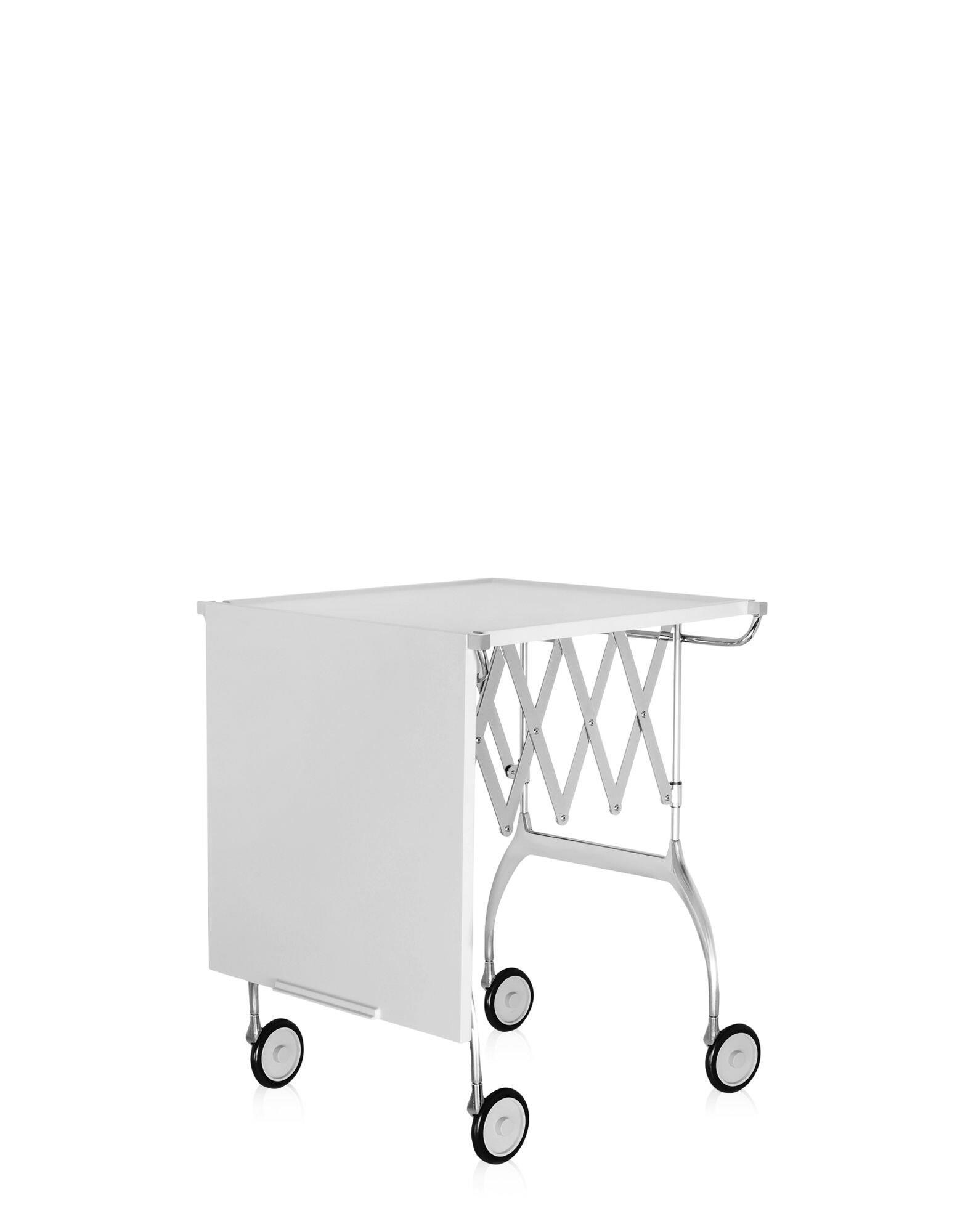 Kartell Trolleys BATTISTA METALLIZED WHITE | Kartell