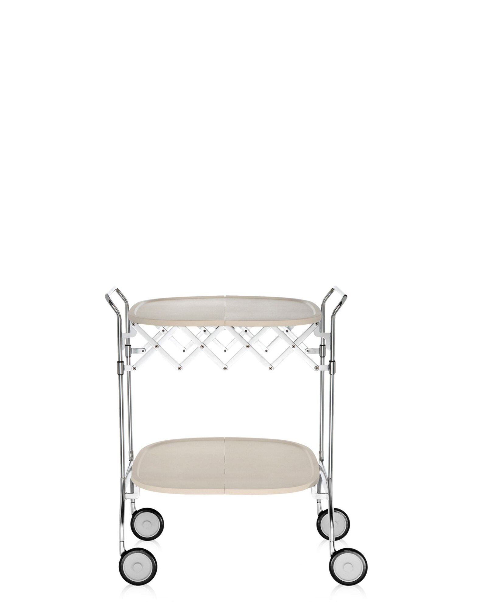 Kartell Trolleys GASTONE CHROMO CREAM | Kartell