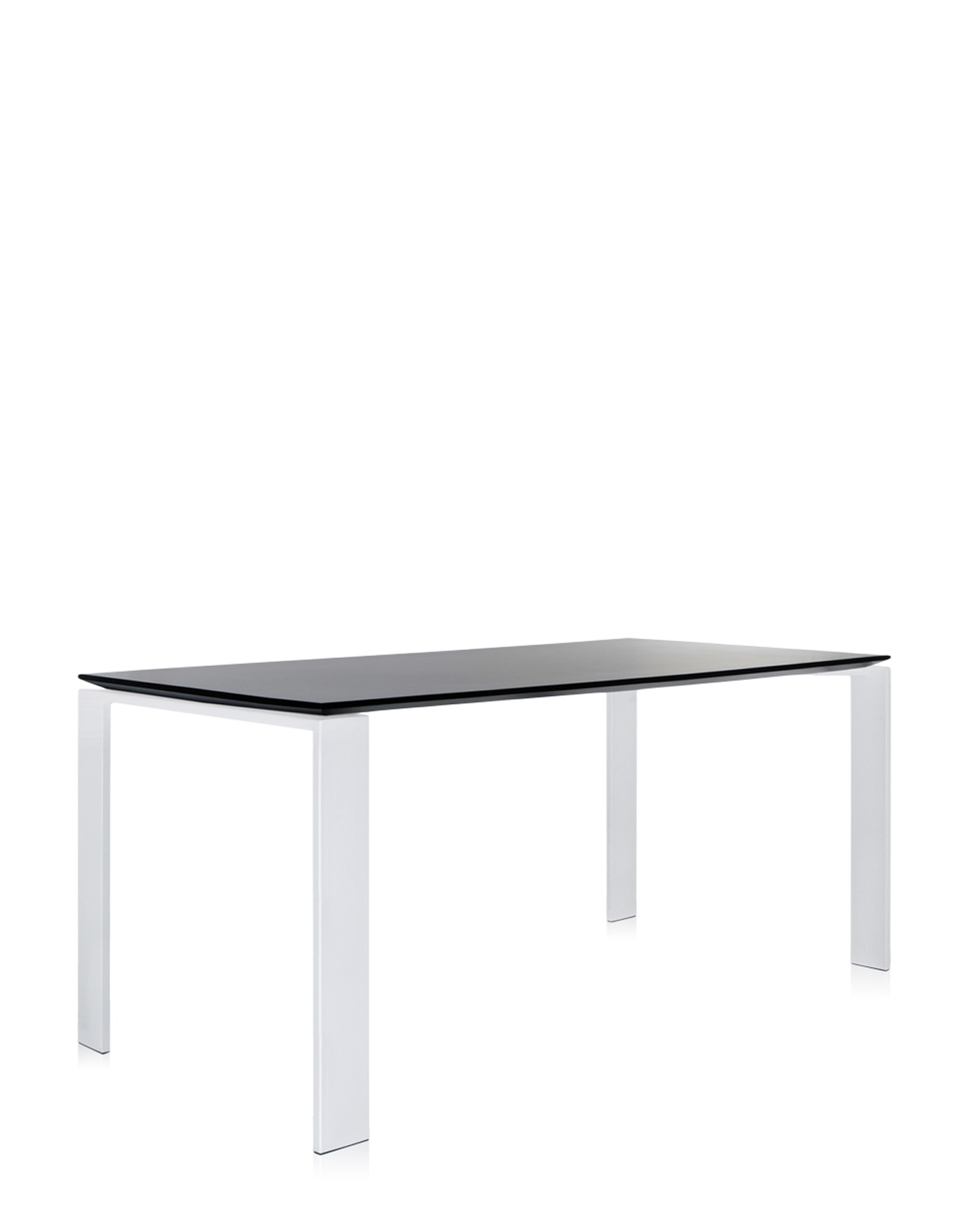 Kartell Desks FOUR Rectangular WHITE/BLACK | Kartell