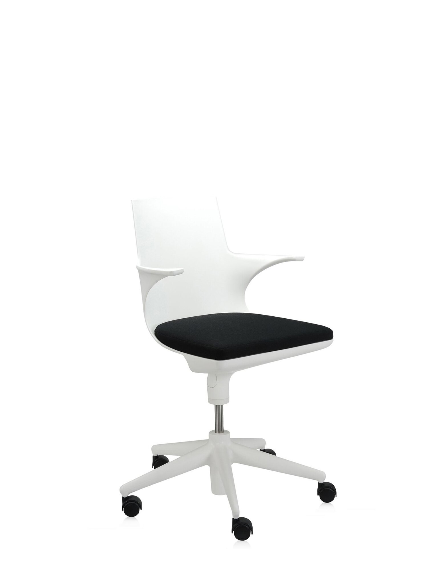 Kartell Small Armchairs SPOON CHAIR WHITE/BLACK | Kartell