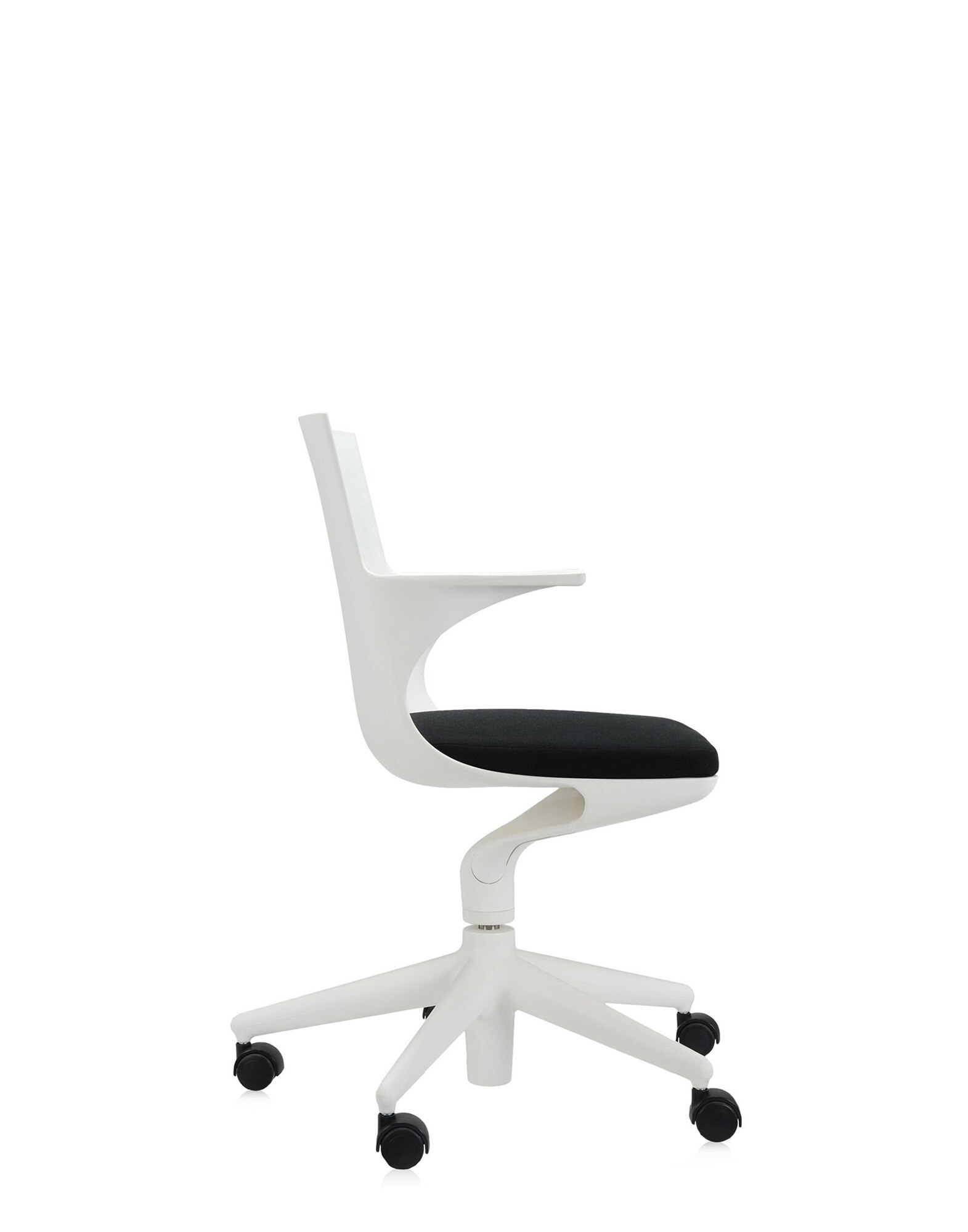 Kartell Small Armchairs SPOON CHAIR WHITE/BLACK | Kartell