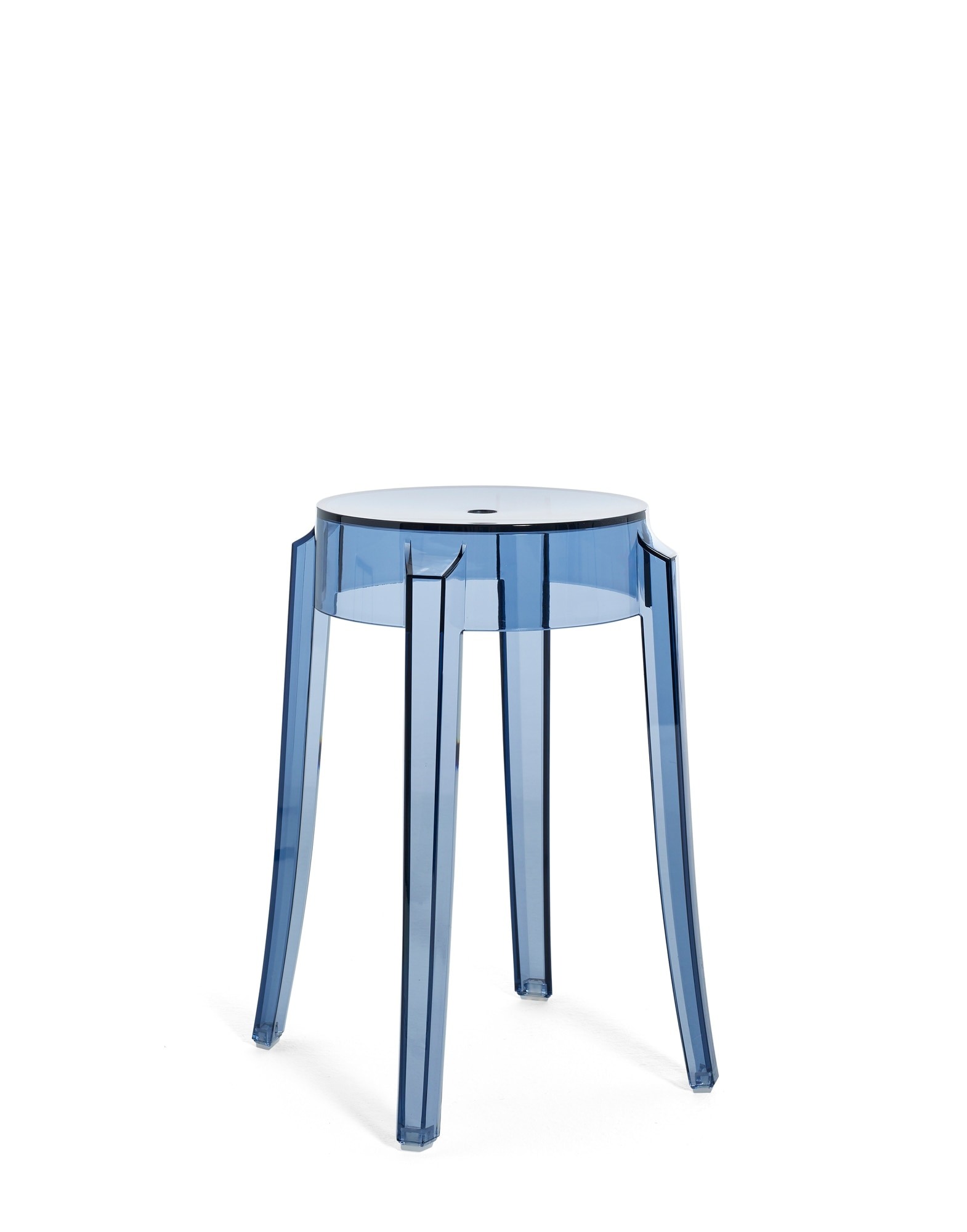 Kartell Stools CHARLES GHOST 46 cm (2 stools) POWDER | Kartell