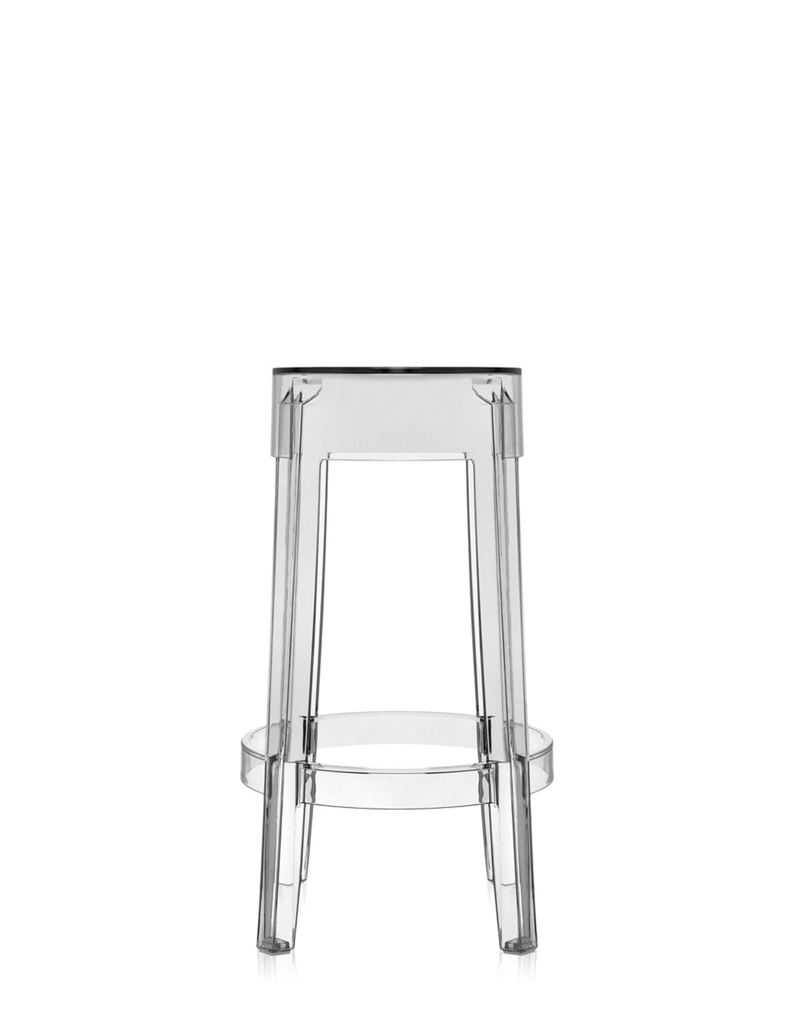 Kartell Stools CHARLES GHOST 65 cm (2 stools) CRYSTAL | Kartell