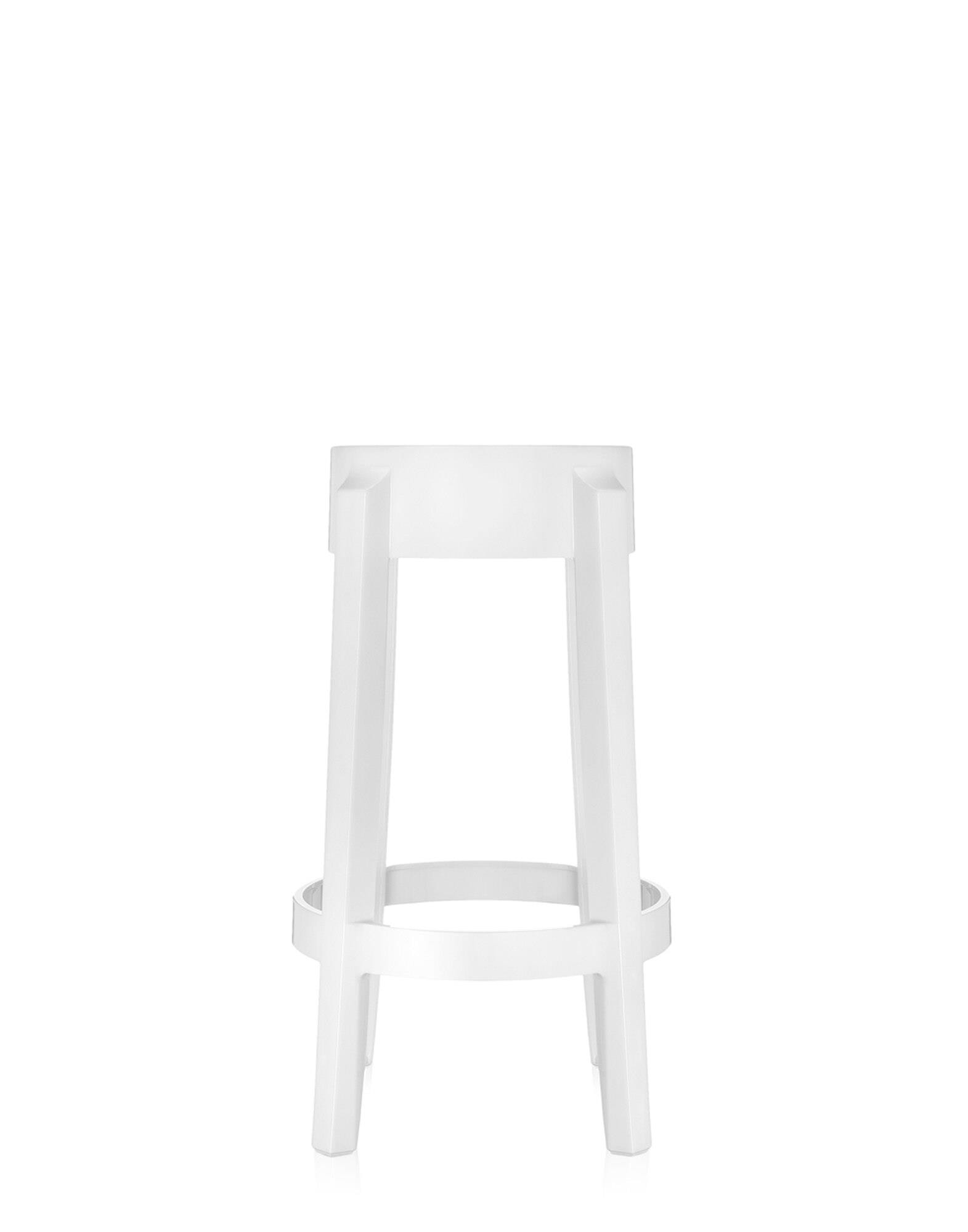 Kartell Stools CHARLES GHOST 65 cm (2 stools) GLOSSY WHITE | Kartell