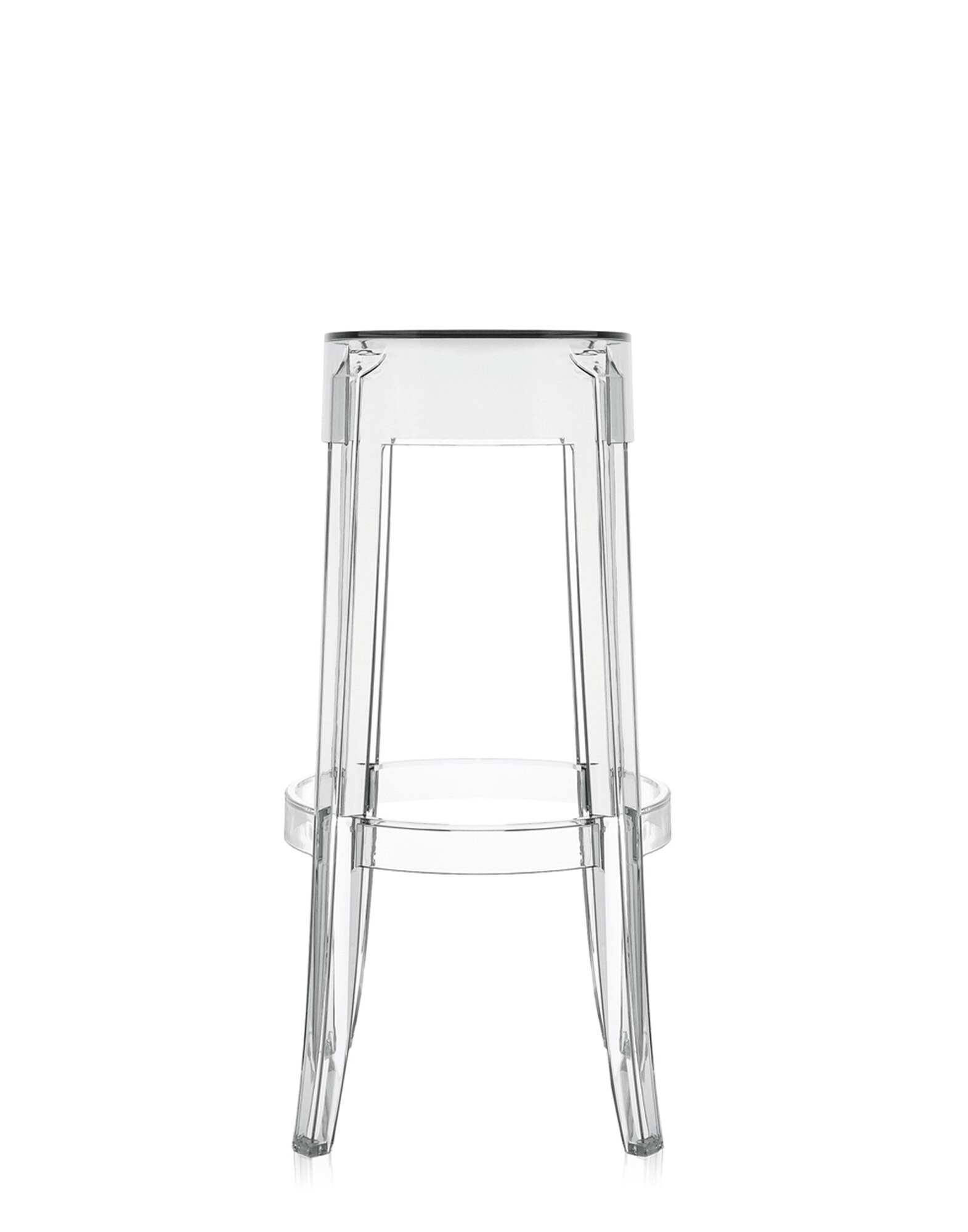 Kartell Stools CHARLES GHOST 75 cm (2 stools) CRYSTAL | Kartell