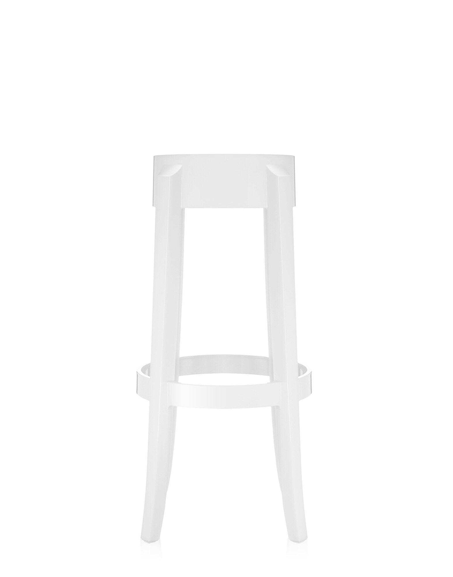 Kartell Stools CHARLES GHOST 75 cm (2 stools) GLOSSY WHITE | Kartell