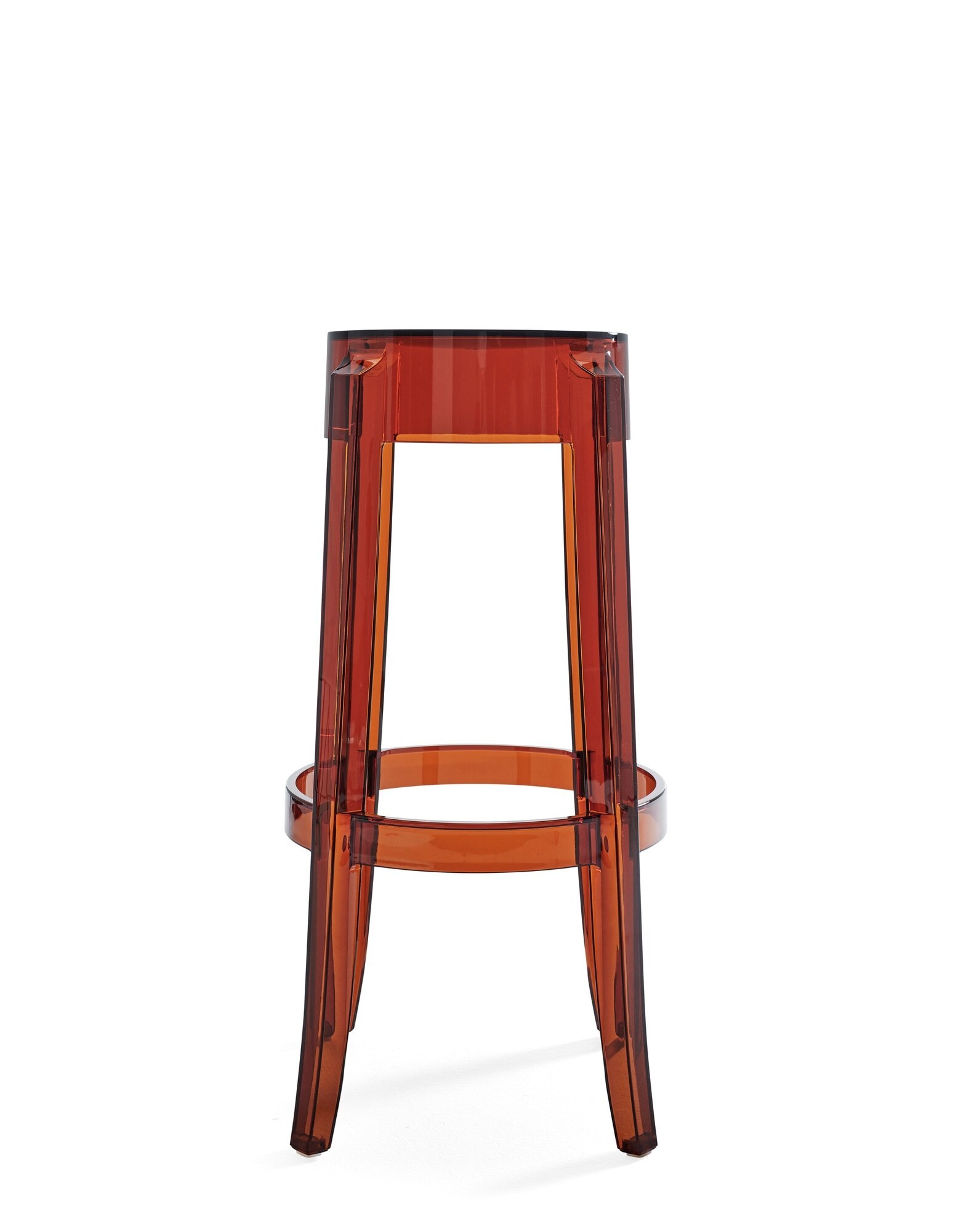 Kartell Stools CHARLES GHOST 75 cm (2 stools) AMBER | Kartell