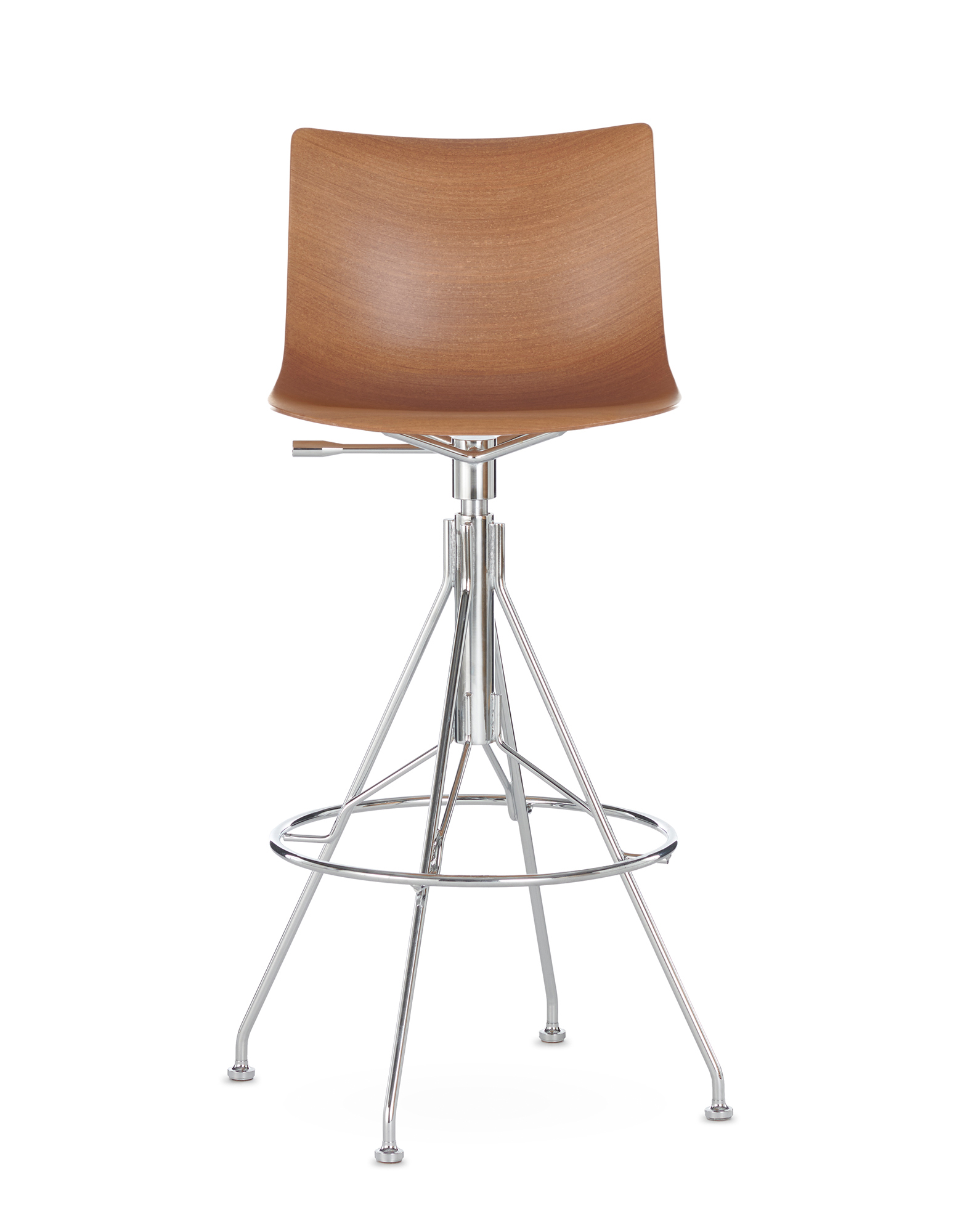 Kartell Stools C.KOYA DARK WOOD/CHROME | Kartell