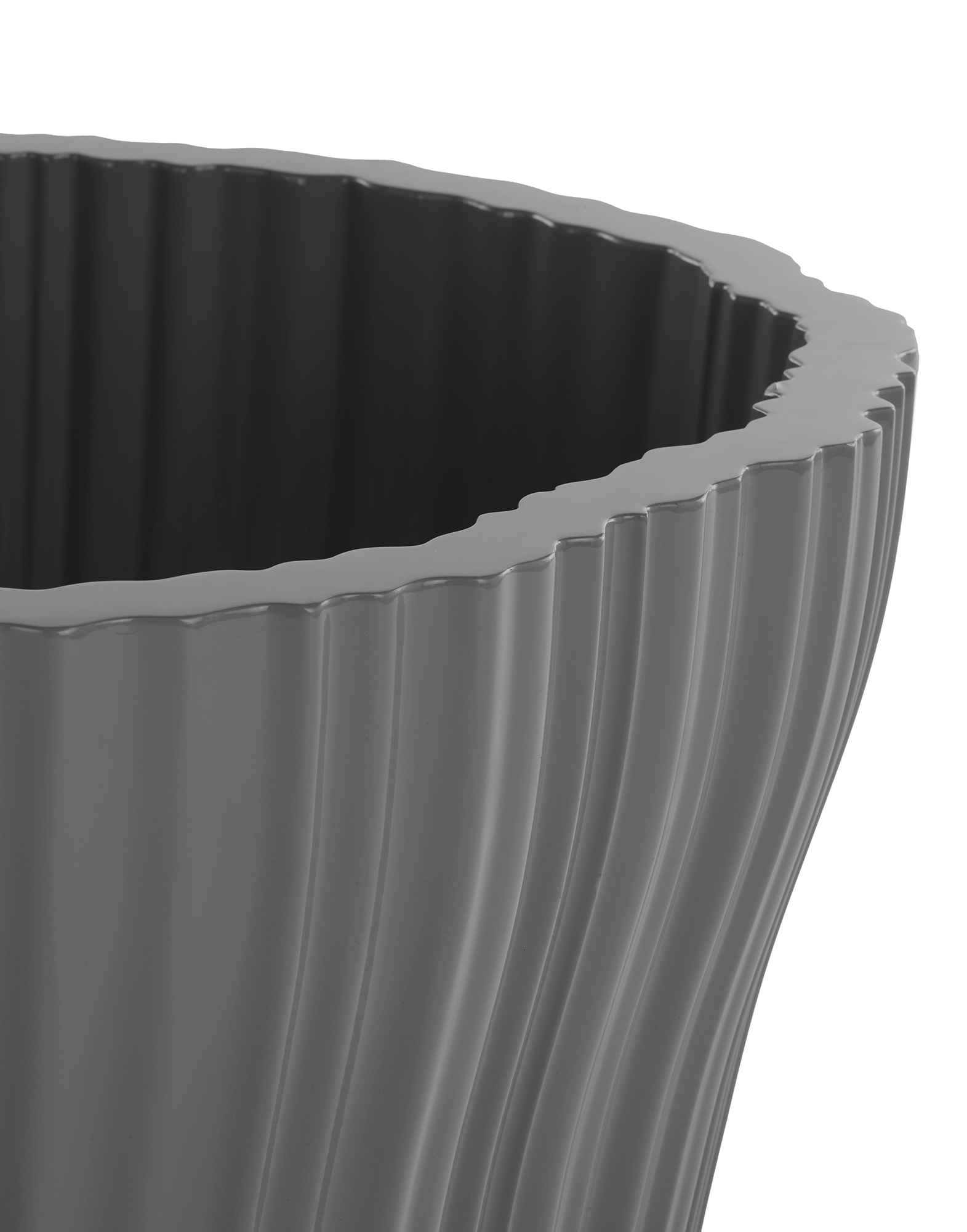 Kartell Vases & Maxi Vases CORTEZA Cachepot CHARCOAL | Kartell