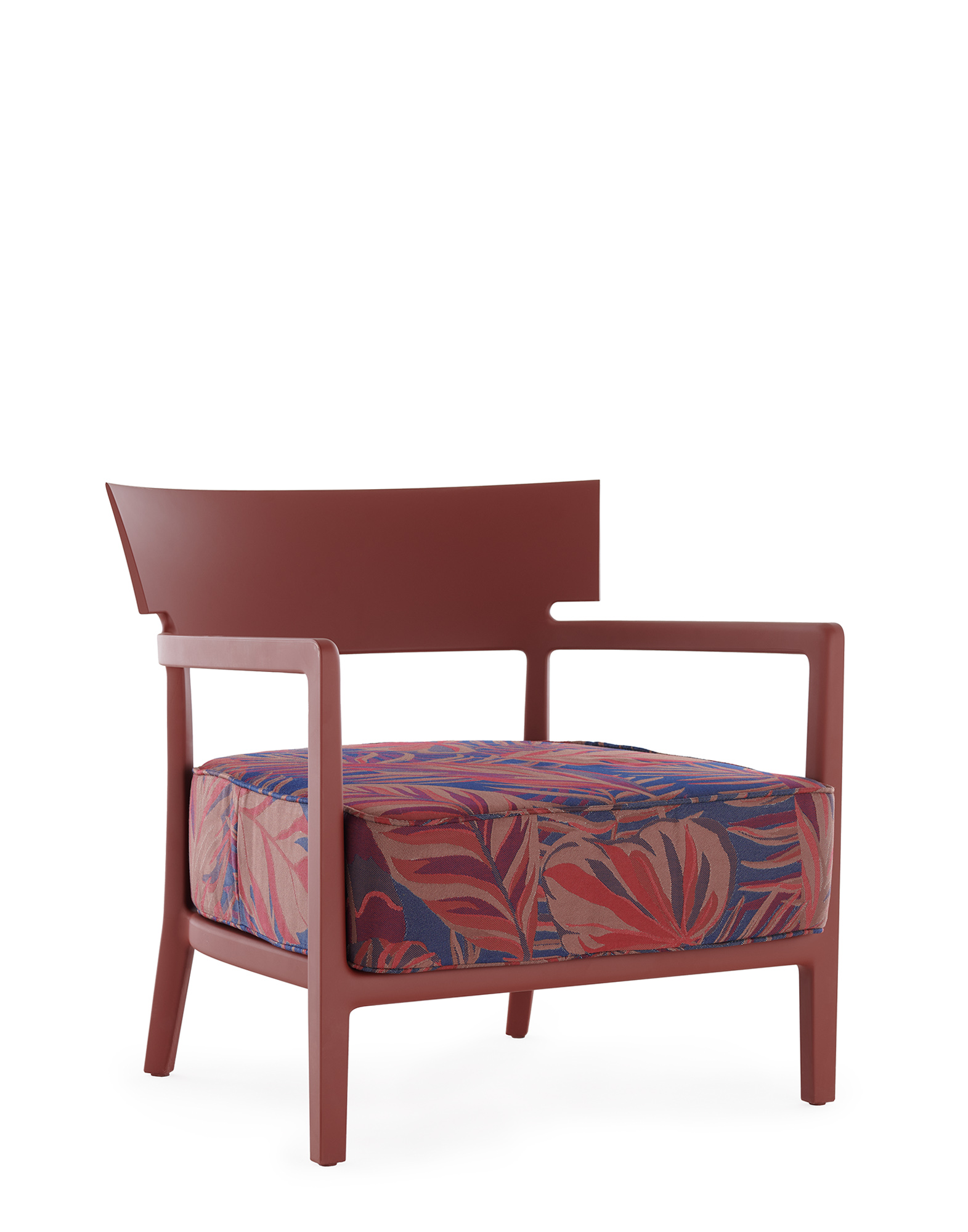 Kartell Armchairs CARA MAT OUTDOOR LIBERTY Chile Palm BURGUNDY
