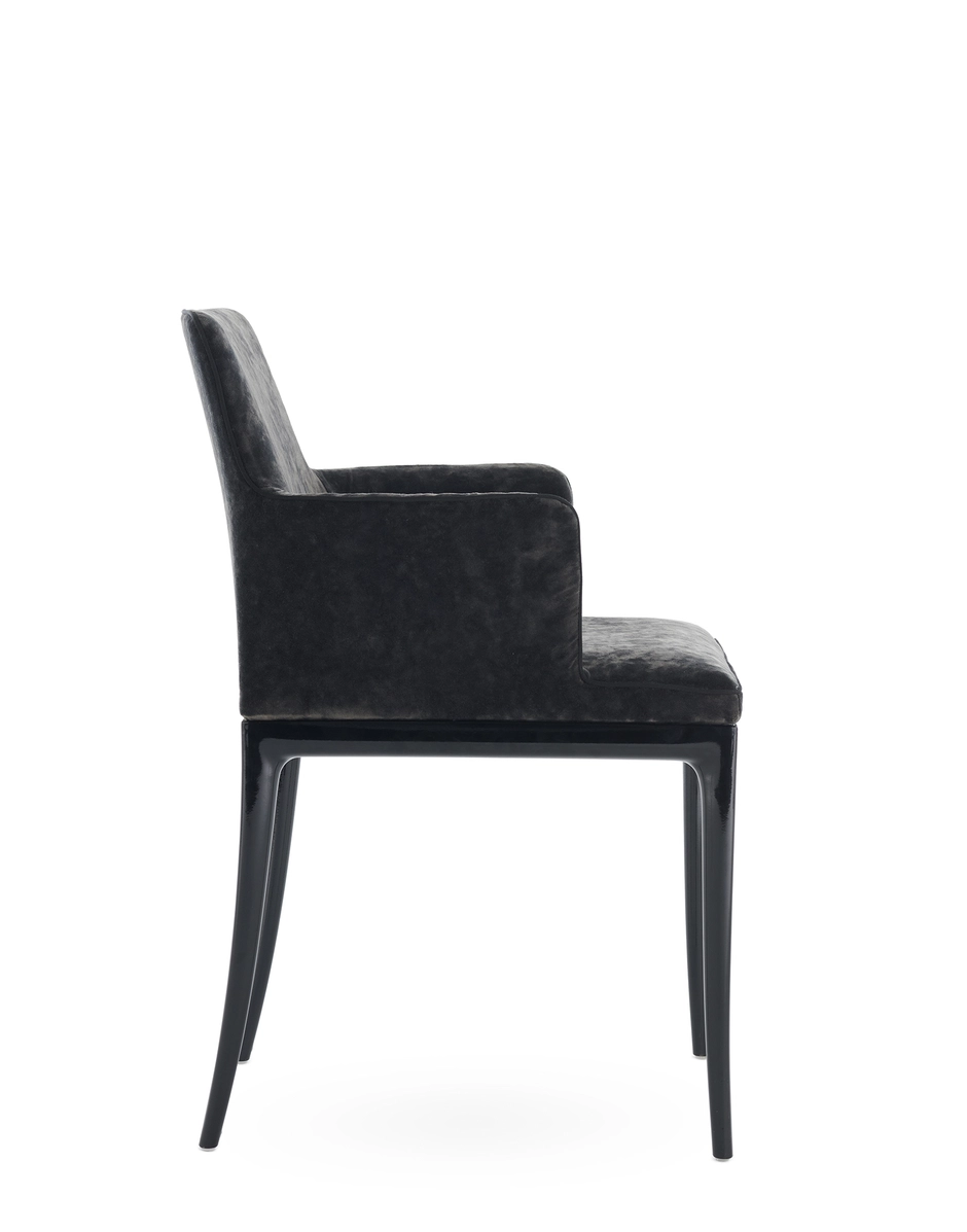 Kartell LILLYBET Pequeño Sillón Velvet NEGRO/ANTRACITA KAR05854NA_2