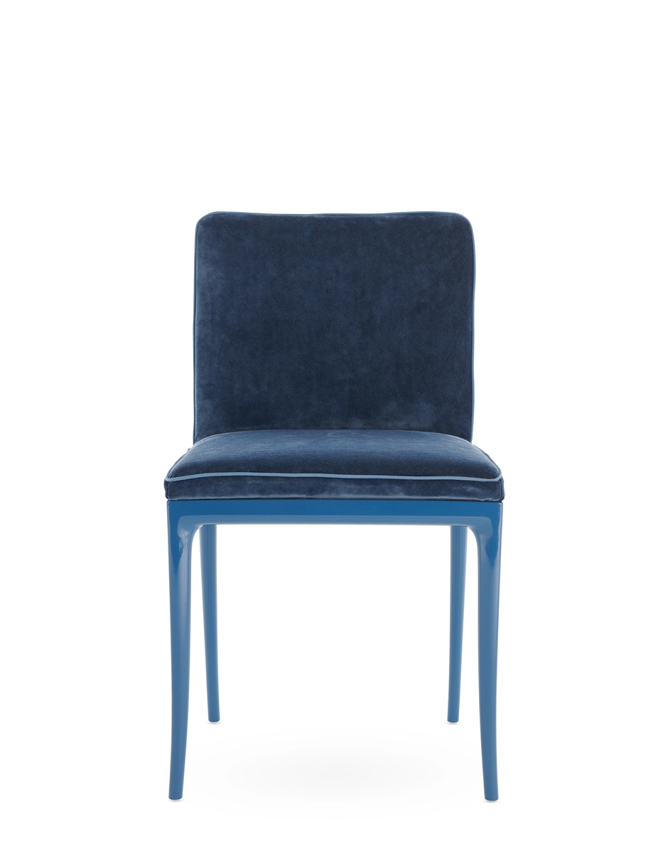 Kartell LILLYBET Chair Velvet LIGHT BLUE/BLUE KAR05855AB