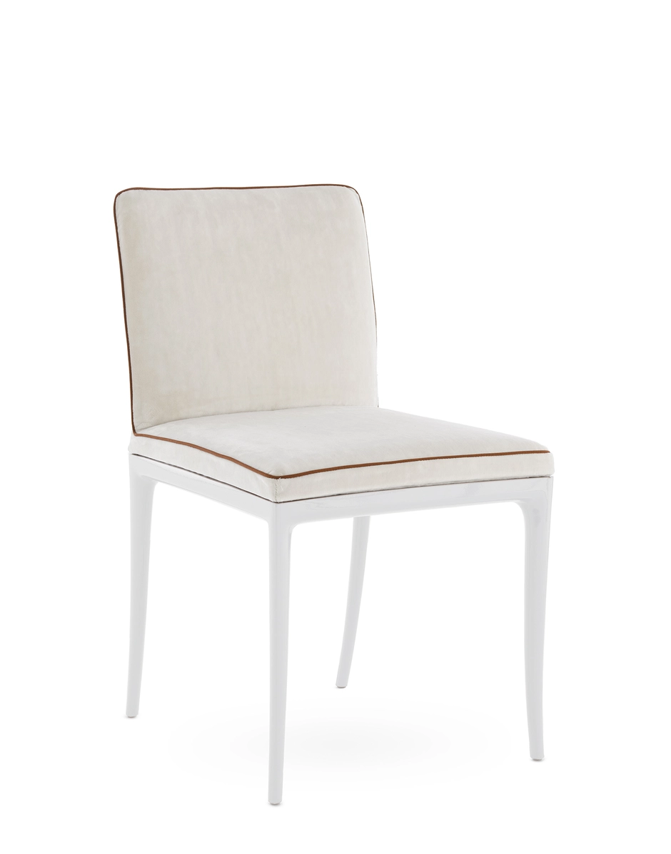 Kartell LILLYBET Chair Velvet WHITE/BROWN KAR05855BI_1