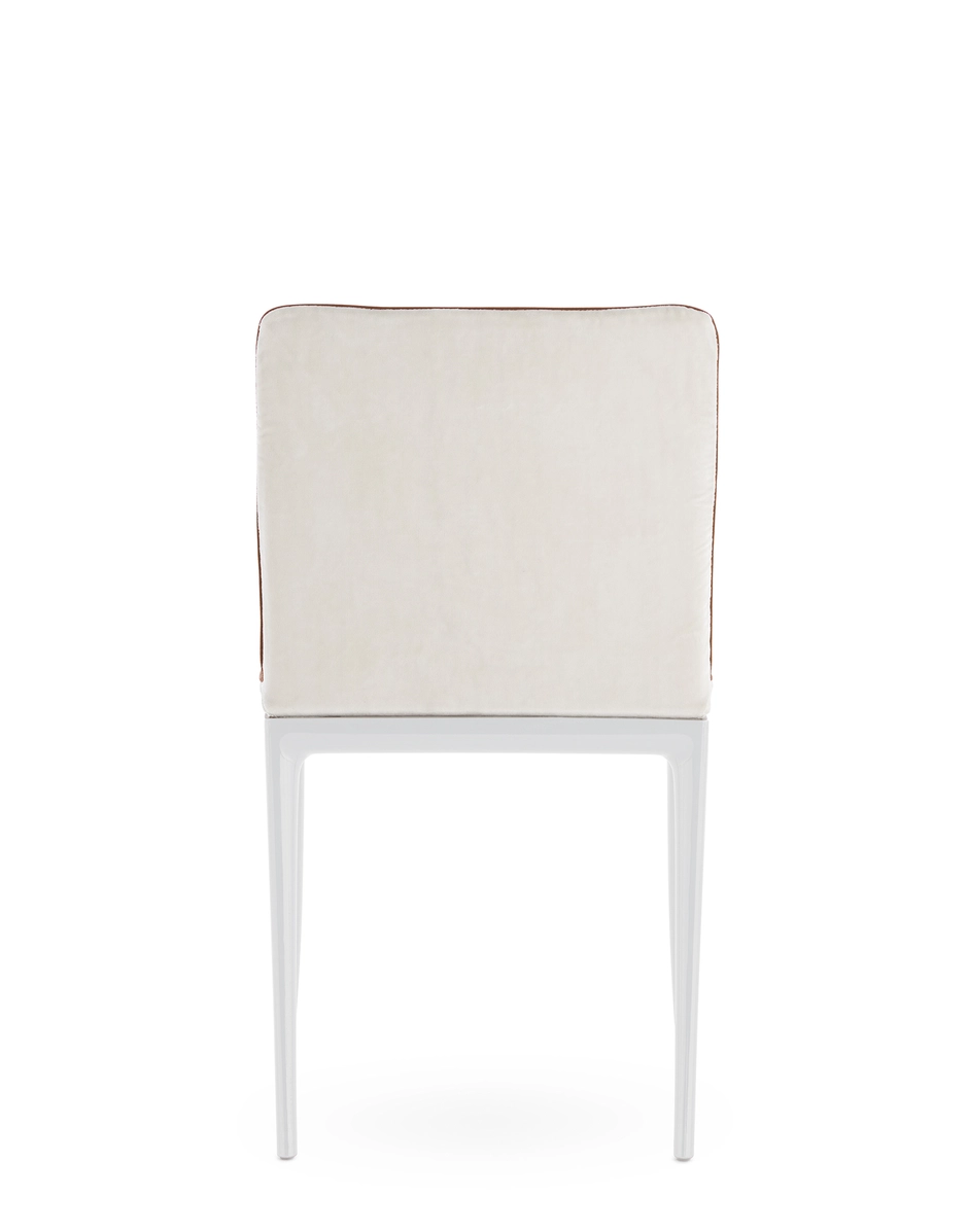 Kartell LILLYBET Chair Velvet WHITE/BROWN KAR05855BI_3