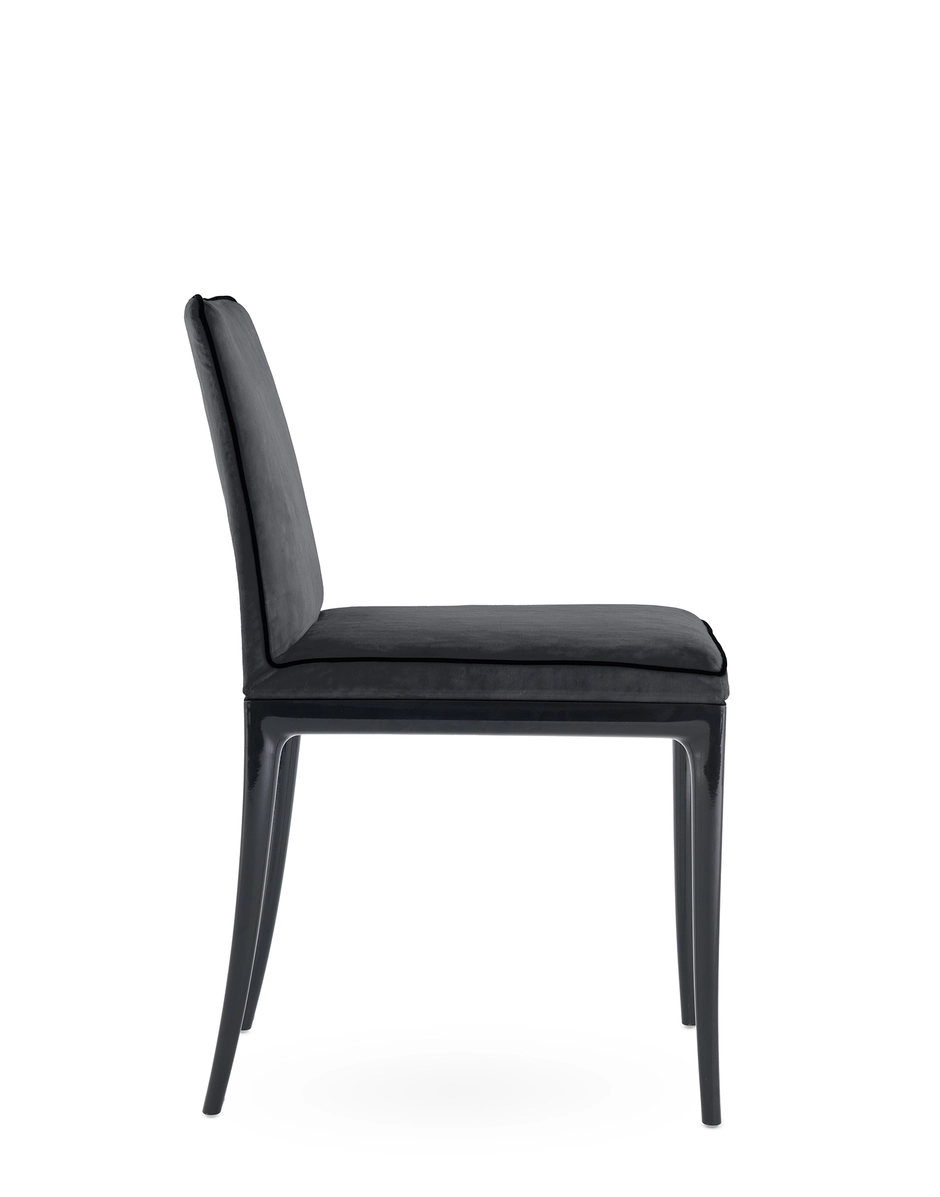 Kartell LILLYBET Chair Velvet BLACK/ANTHRACITE KAR05855NA_2