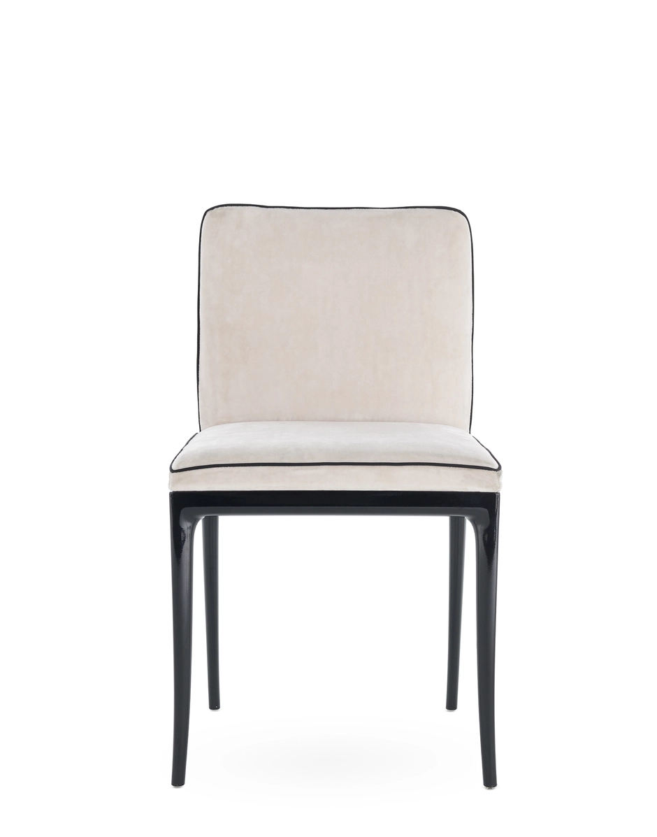 Kartell LILLYBET Chair Velvet BLACK/WHITE KAR05855NI