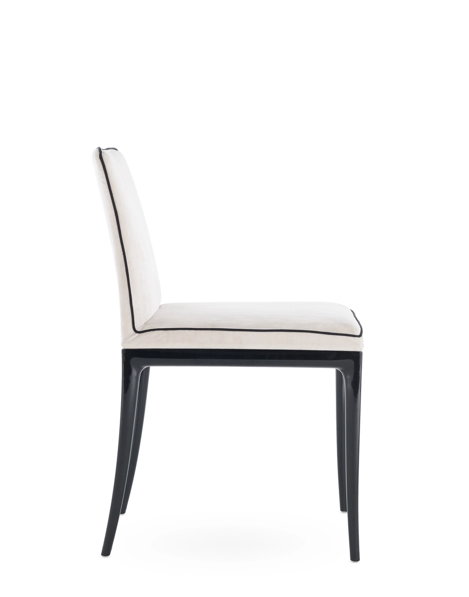 Kartell LILLYBET Chair Velvet BLACK/WHITE KAR05855NI_2