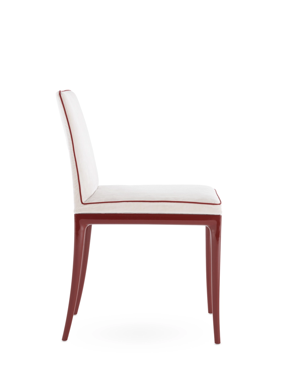 Kartell LILLYBET Chair Velvet BURGUNDY/WHITE KAR05855XI_2