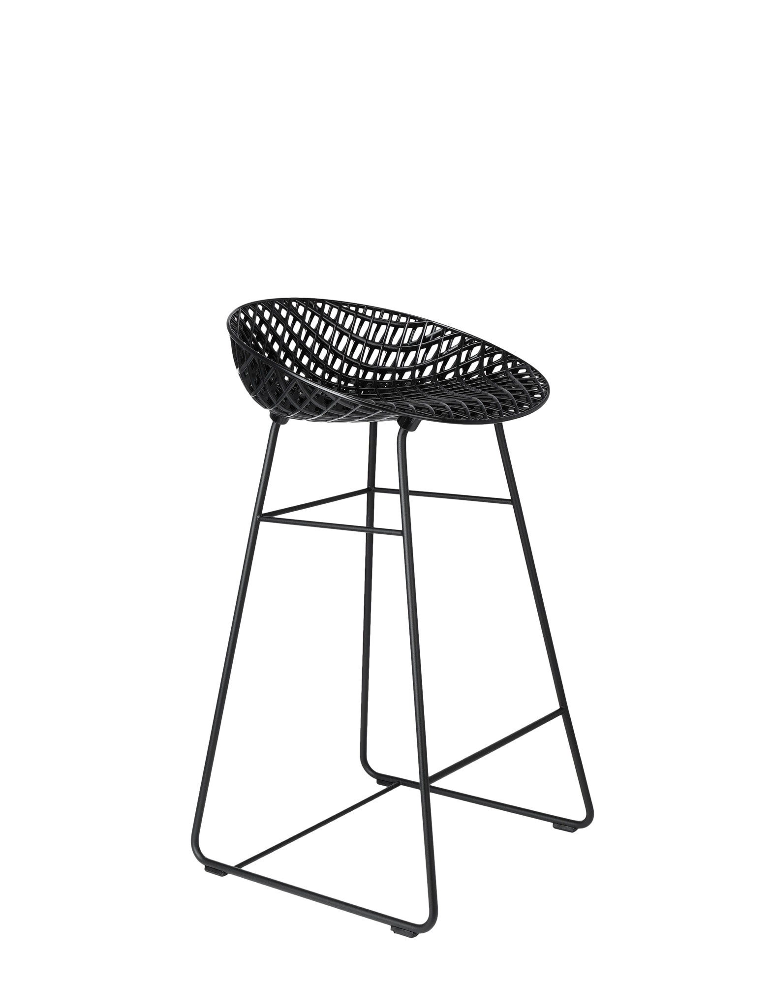 Kartell Stools SMATRIK STOOL Outdoor BLACK/BLACK | Kartell