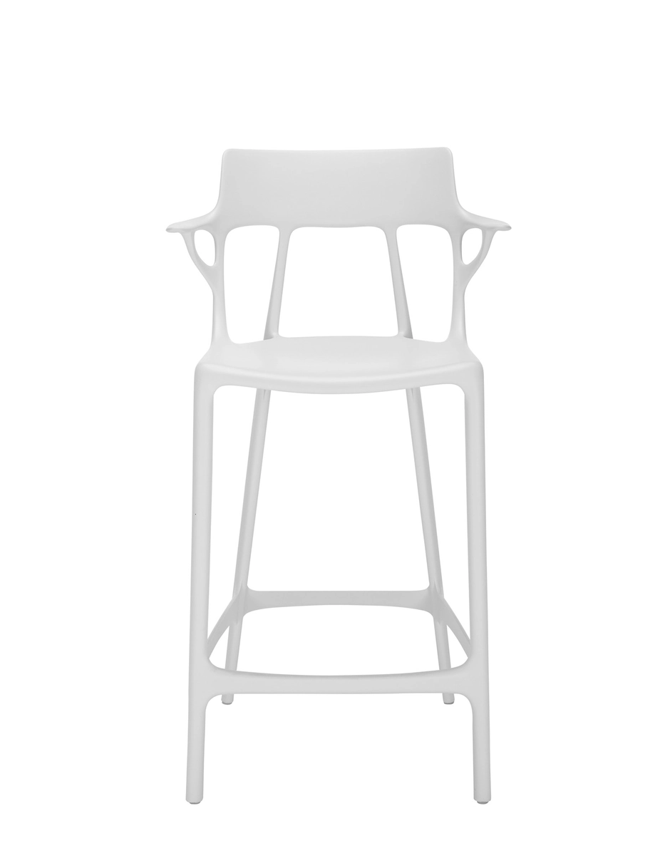 Kartell Sgabelli A.I. STOOL RECYCLED BIANCO