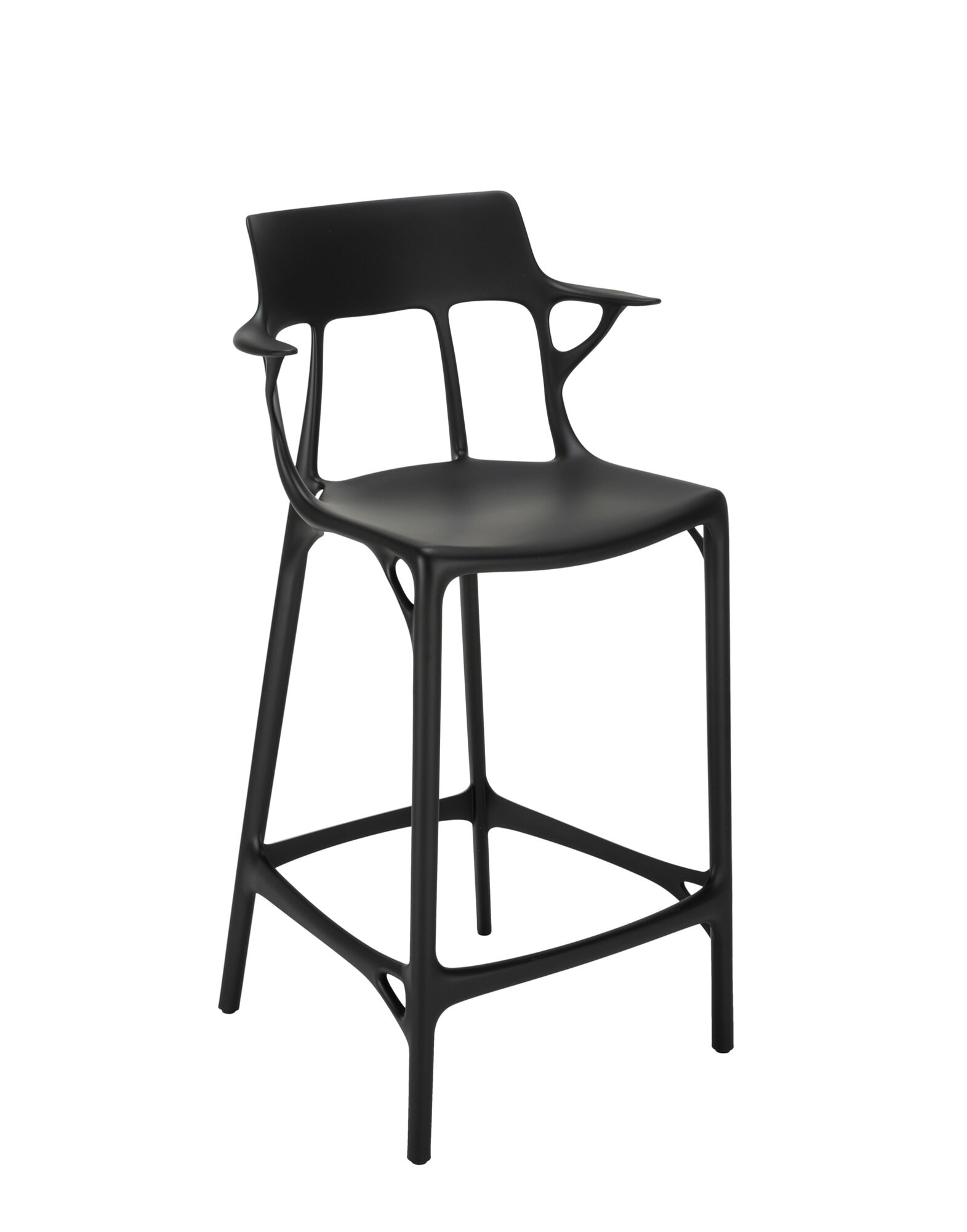 Kartell Stools A.I. STOOL RECYCLED BLACK | Kartell