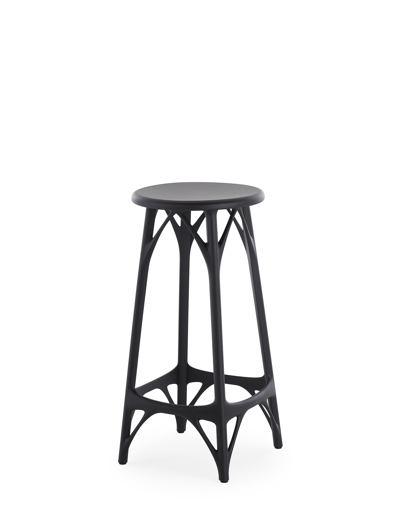 Kartell Stools A.I. STOOL LIGHT 65 cm (2 stools) BLACK | Kartell